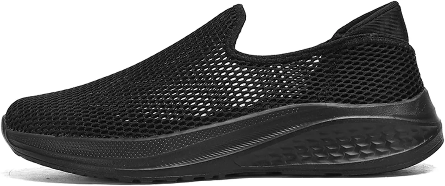 Men's Breathable Slip On Sneakers Lightweight Mesh Casual Walking Shoes for Outdoor Yoga Gym Travel