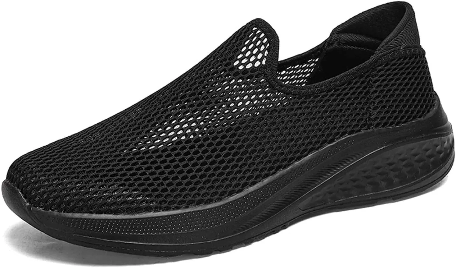 Men's Breathable Slip On Sneakers Lightweight Mesh Casual Walking Shoes for Outdoor Yoga Gym Travel