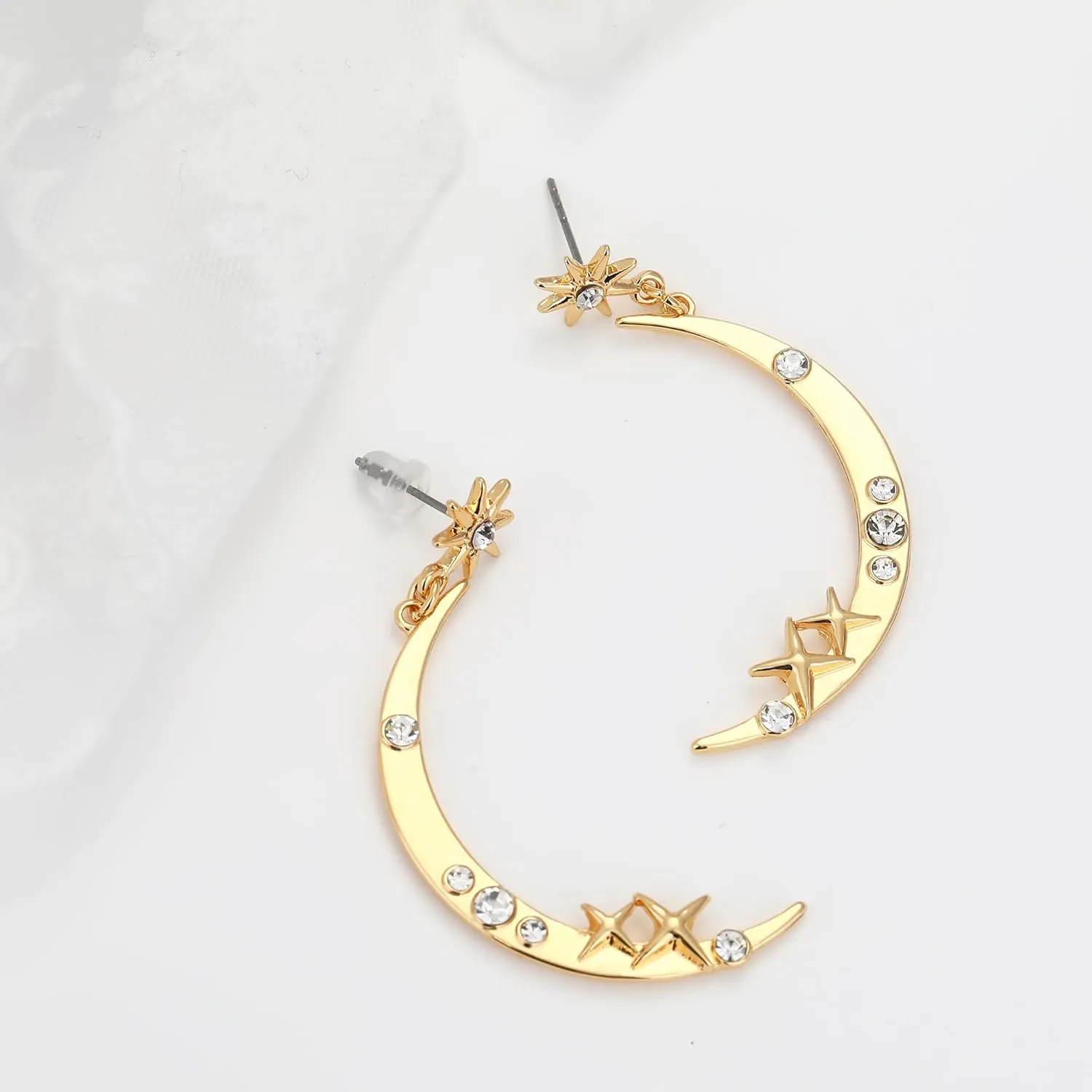 MISS RIGHT Dainty Gold Evil Eye Hamsa Hand Coin Lucky Charm Pendant Necklace for Women Trendy Vintage Paperclip Chain Sun Moon Clover Flower Chunky Charm Necklace Jewelry Gifts