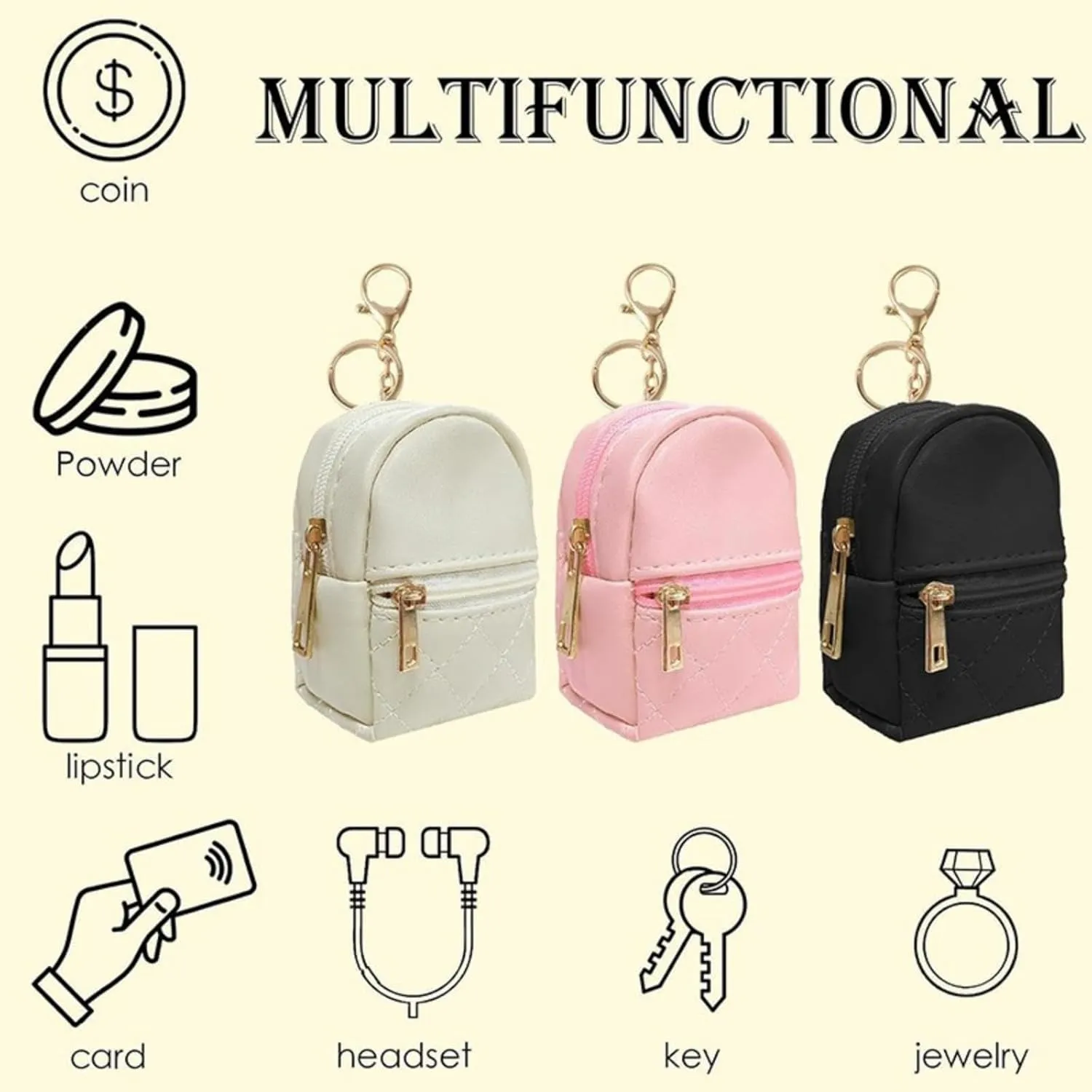 Mums Memory Mini Zip Around Wristlet Wallet for Women,Dual Pouch Design, Portable Keychain Coin Purse,Compact Handheld Coin Pocket (black,6.17 * 4.5 * 9.8cm)