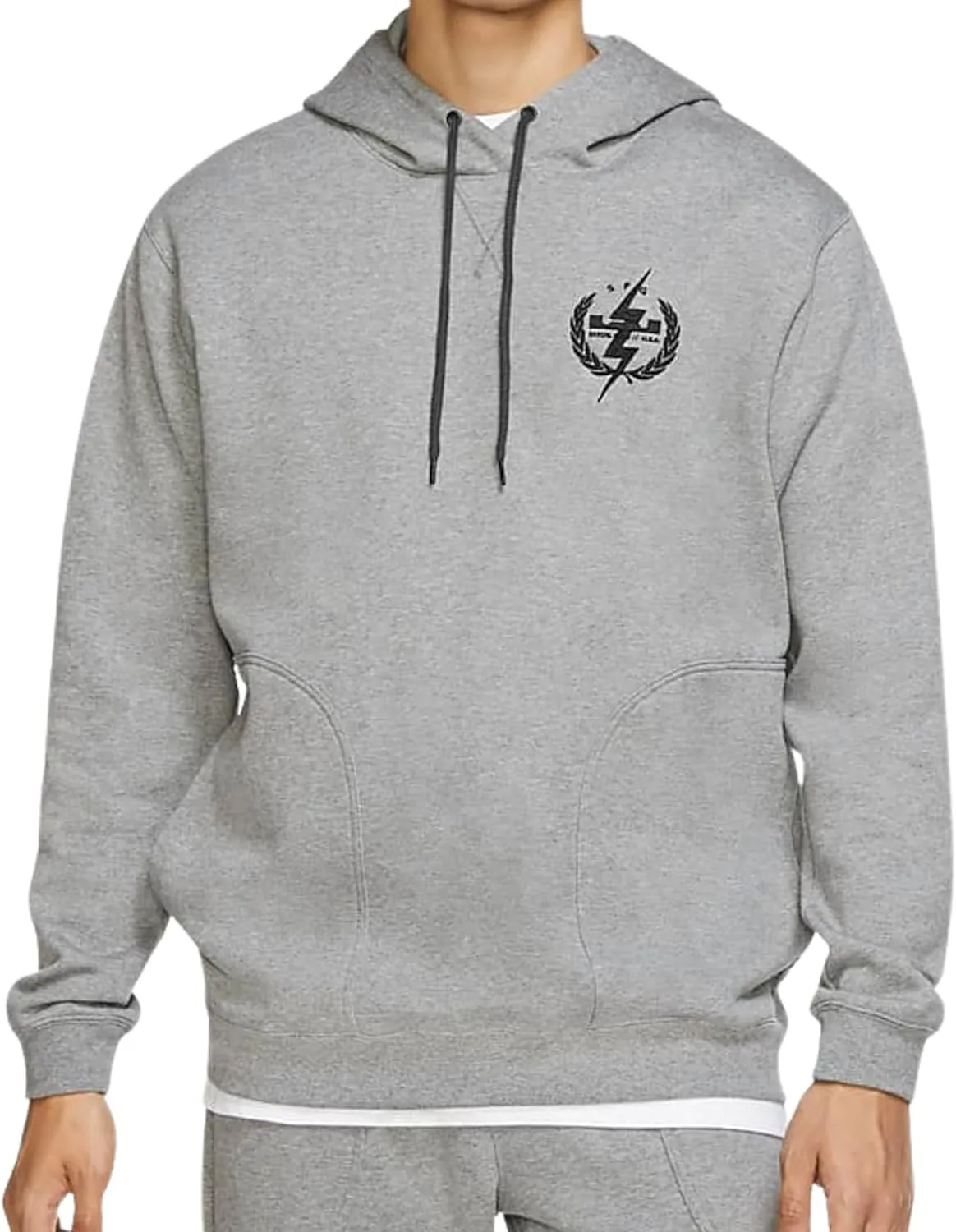 Nike Men's Pullover Fashion Hoodie (XX-Large, xx_l) Carbon Heather/Black