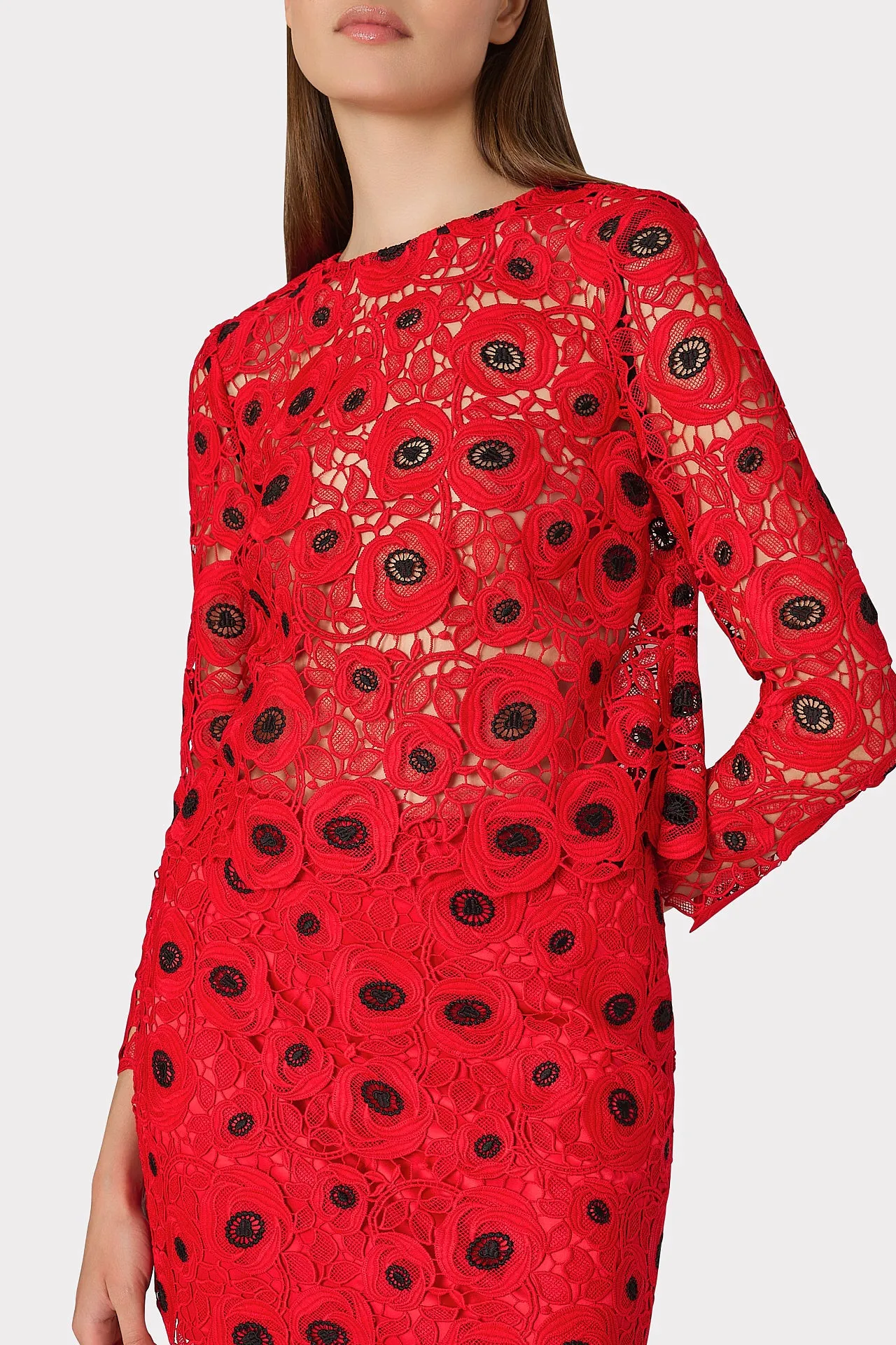 Nori Embroidered Lace Top