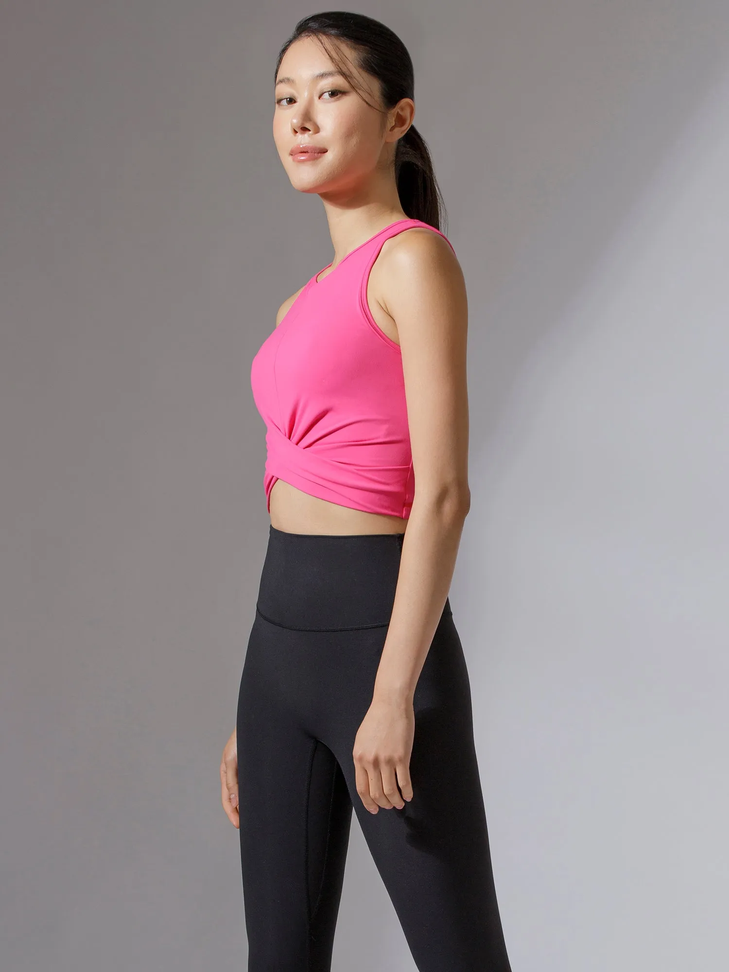 NUDE FRONT WRAP TANK, LOTUS