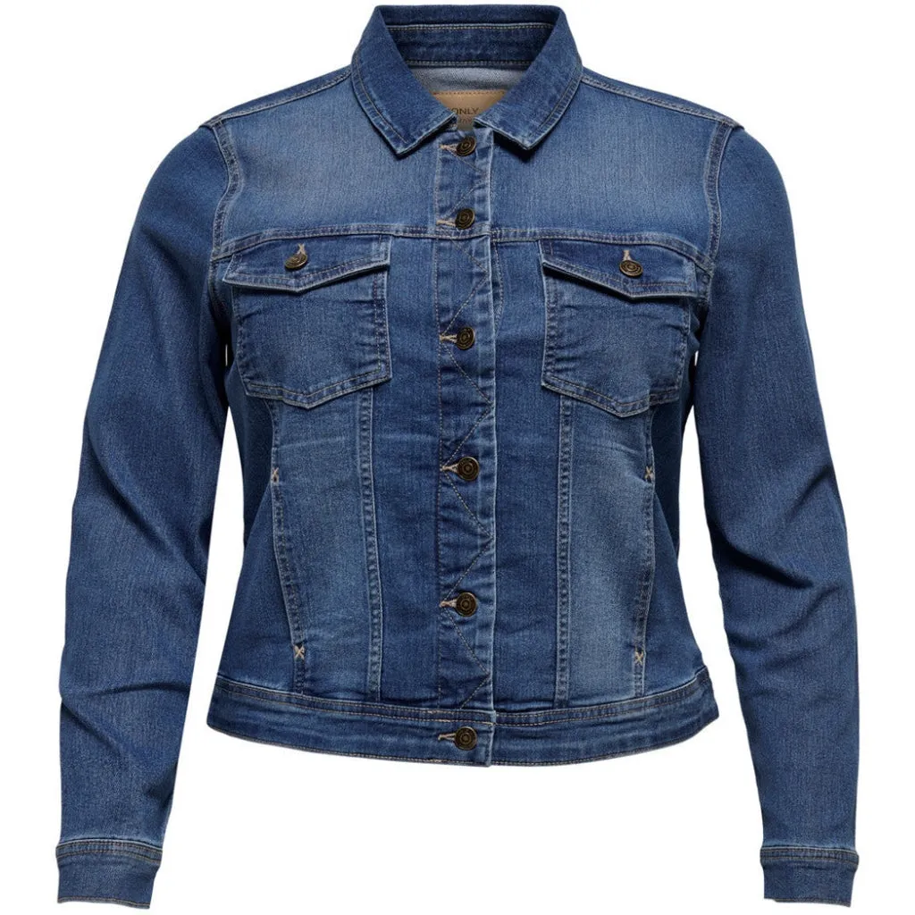 Only Carmakoma Denim Jacket in Classic Blue