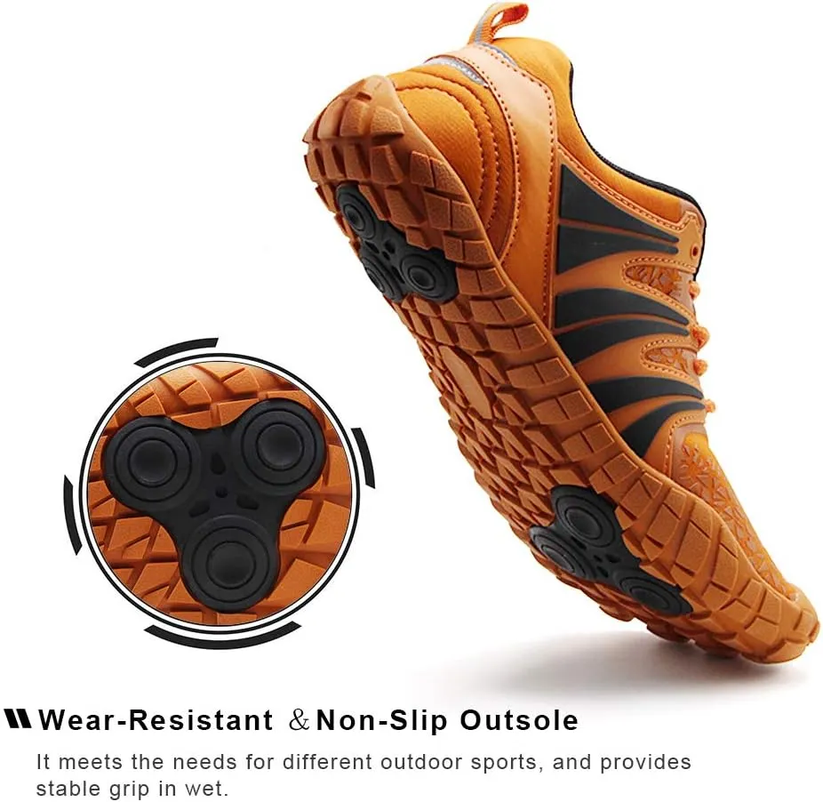Oranginer Men's Barefoot Shoes - Big Toe Box - Minimalist Cross Training Shoes for Men