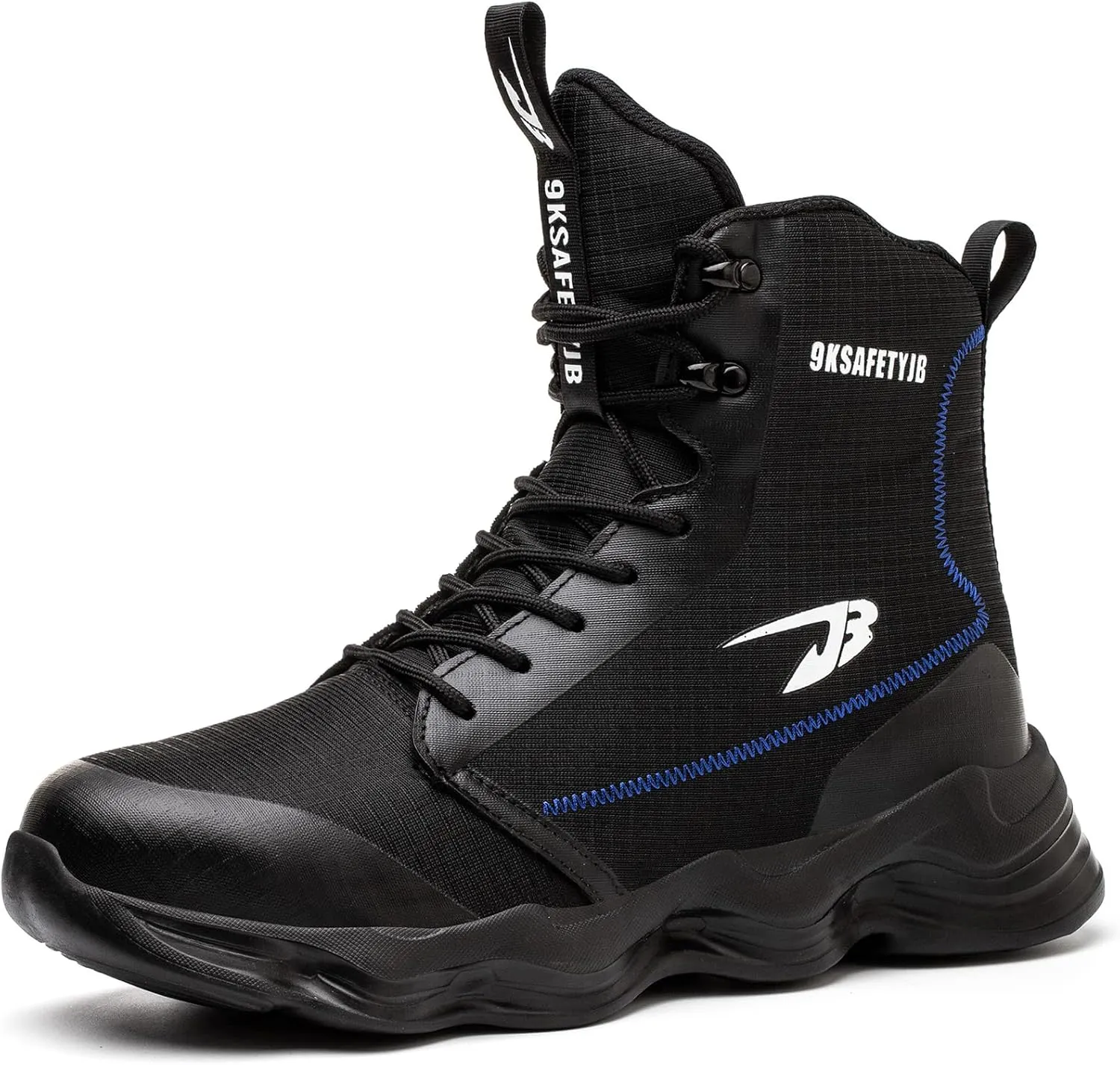 ORISTACO Steel Toe Tennis Boots Breathable Lightweight Athletic Work Safety Footwear