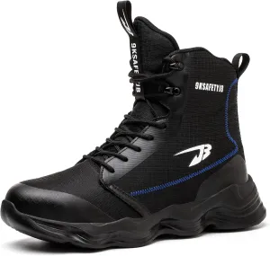 ORISTACO Steel Toe Tennis Boots Breathable Lightweight Athletic Work Safety Footwear