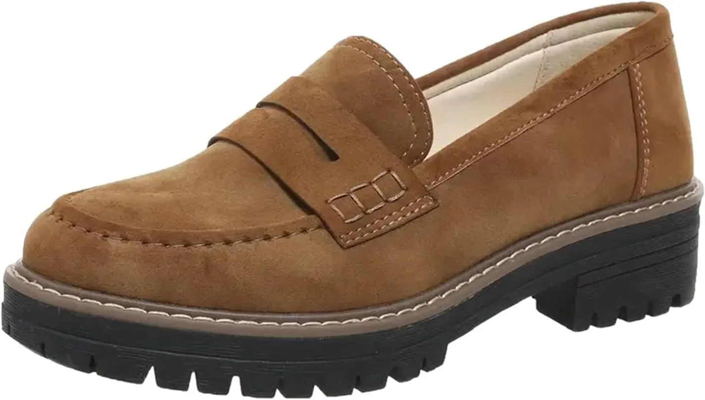 Orthoture-Orthopedic Platform Loafers Womens Shoes Platform Chunky Comfortable Lug Sole Business Casual Dress Shoes
