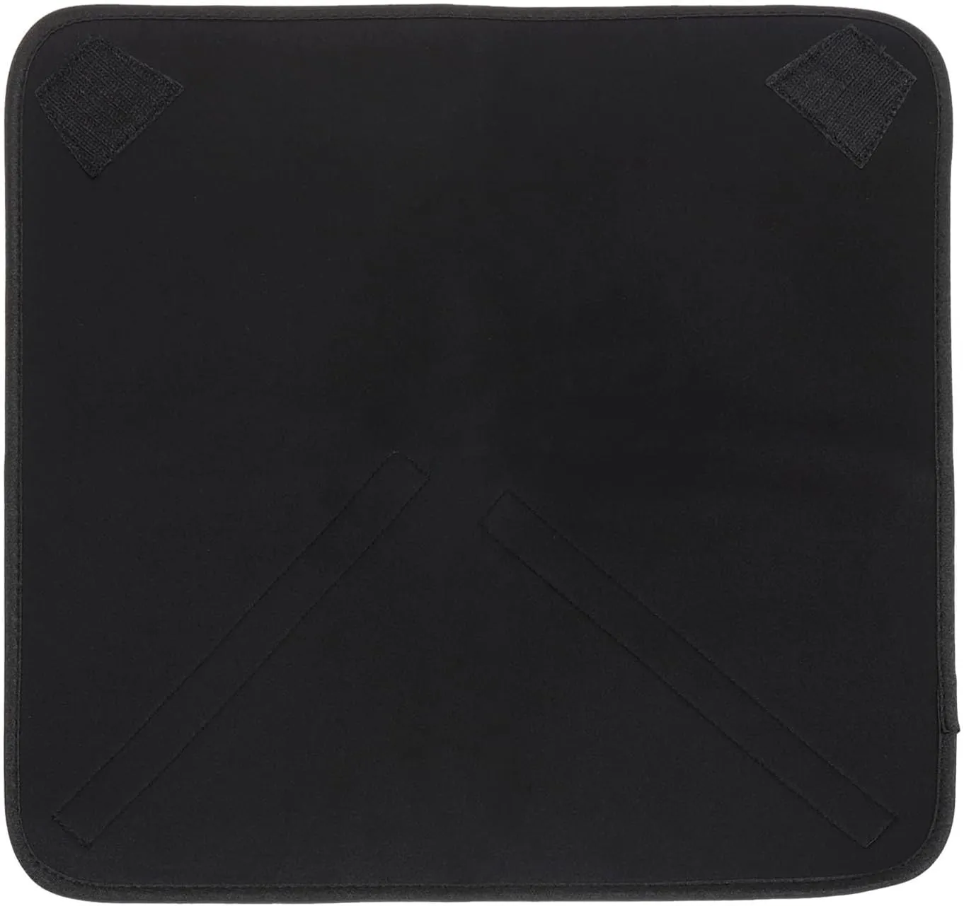 PATIKIL Camera Protective Wrap, 18"x18" Lens Wrap Cloth with Thick Protective Neoprene, Lens Pouch Bag with Hook and Loop for Lens, SLR, Black Grey