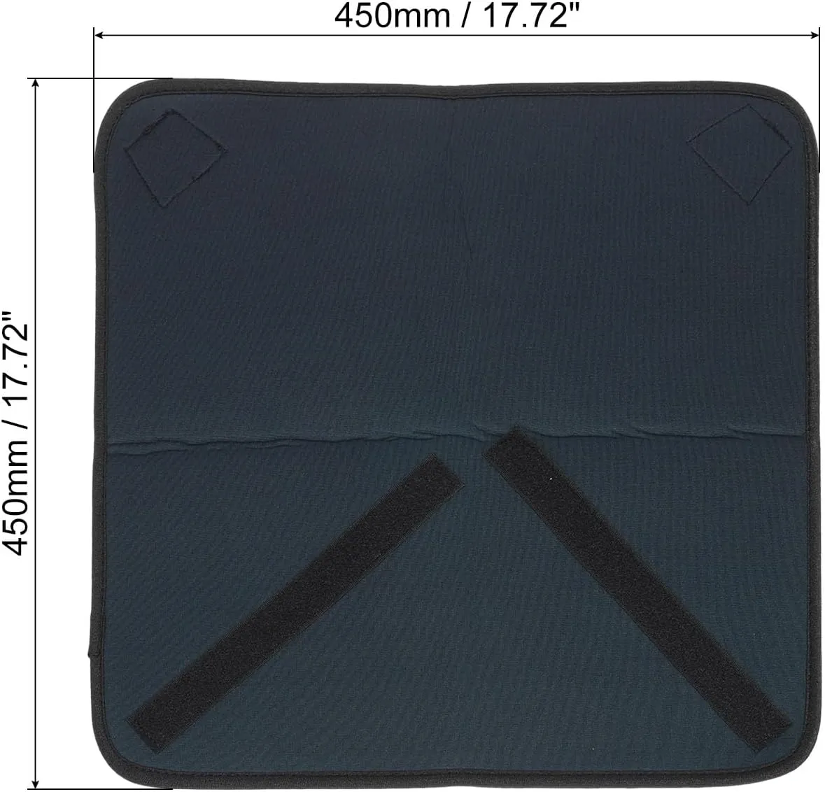 PATIKIL Camera Protective Wrap, 18"x18" Lens Wrap Cloth with Thick Protective Neoprene, Lens Pouch Bag with Hook and Loop for Lens, SLR, Black Grey