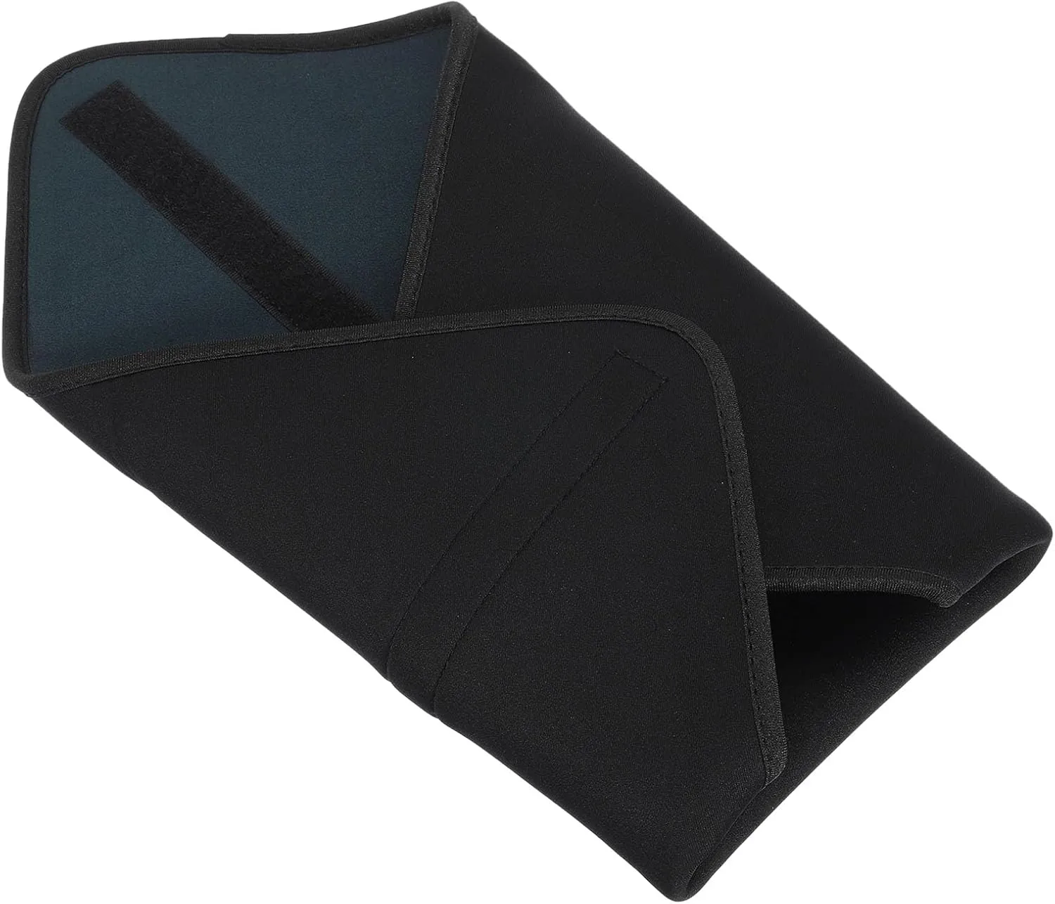 PATIKIL Camera Protective Wrap, 18"x18" Lens Wrap Cloth with Thick Protective Neoprene, Lens Pouch Bag with Hook and Loop for Lens, SLR, Black Grey