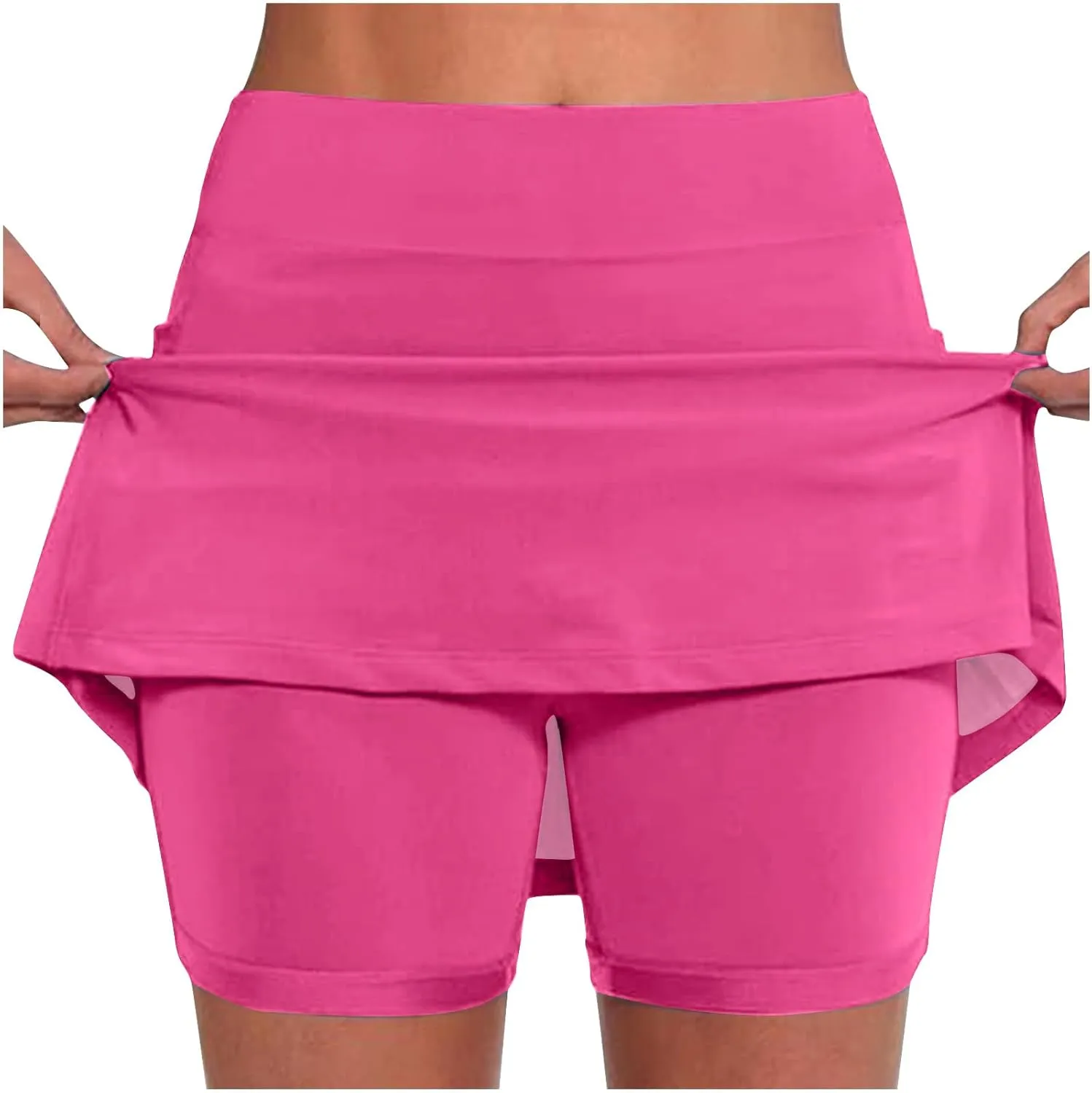 Pencil Skorts for Women Athletic High Waist Silk Plus Size Work Skorts Bodycon Yoga Active Skirts Summer Cute Clothes