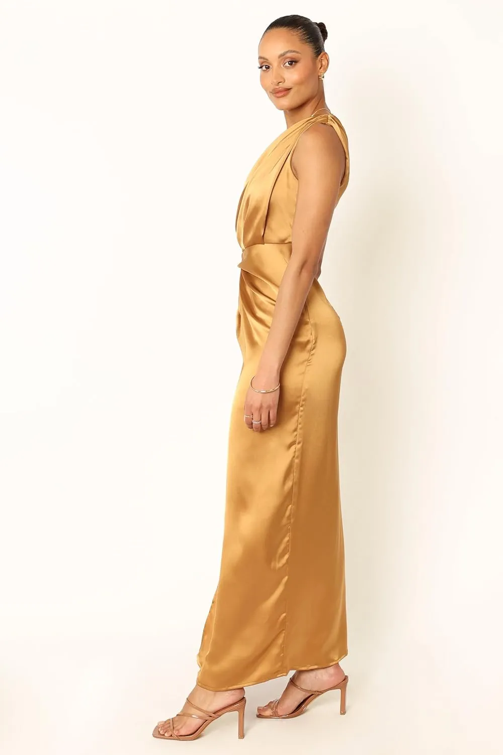 Petal & Pup Women's Nadia One Shoulder Maxi Dress