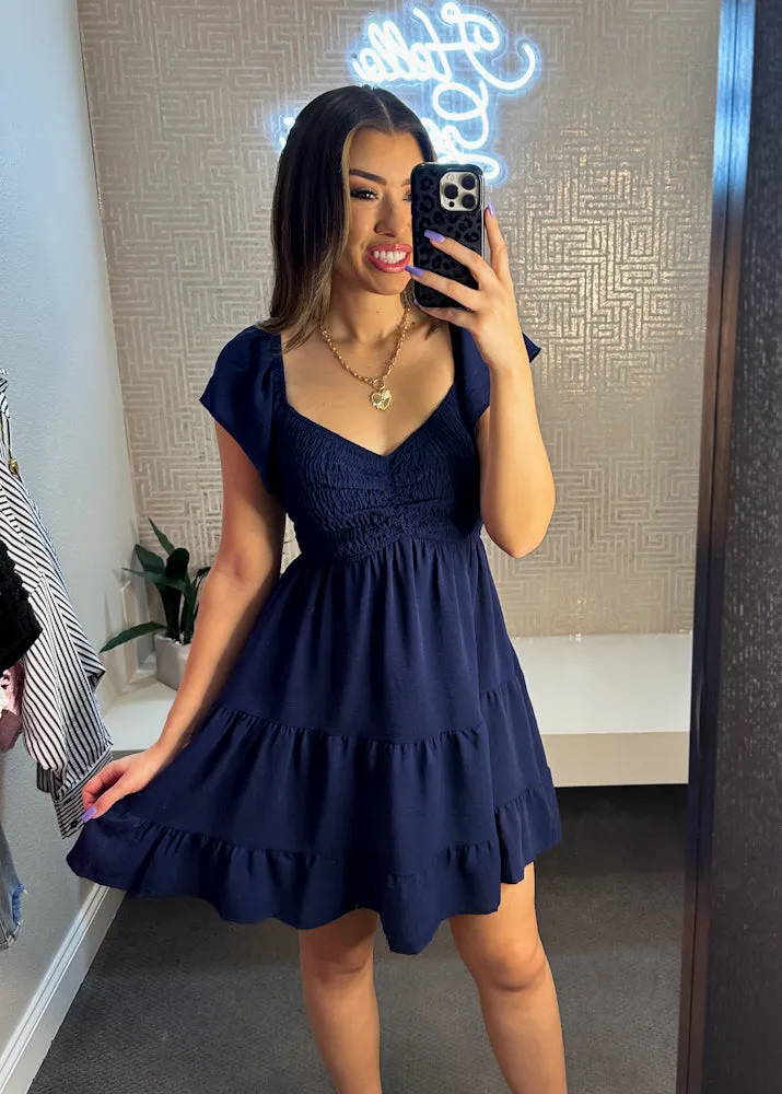 Pollie Flutter Sleeve Dress