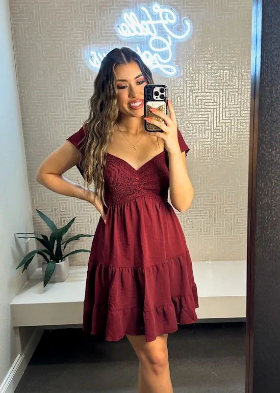 Pollie Flutter Sleeve Dress