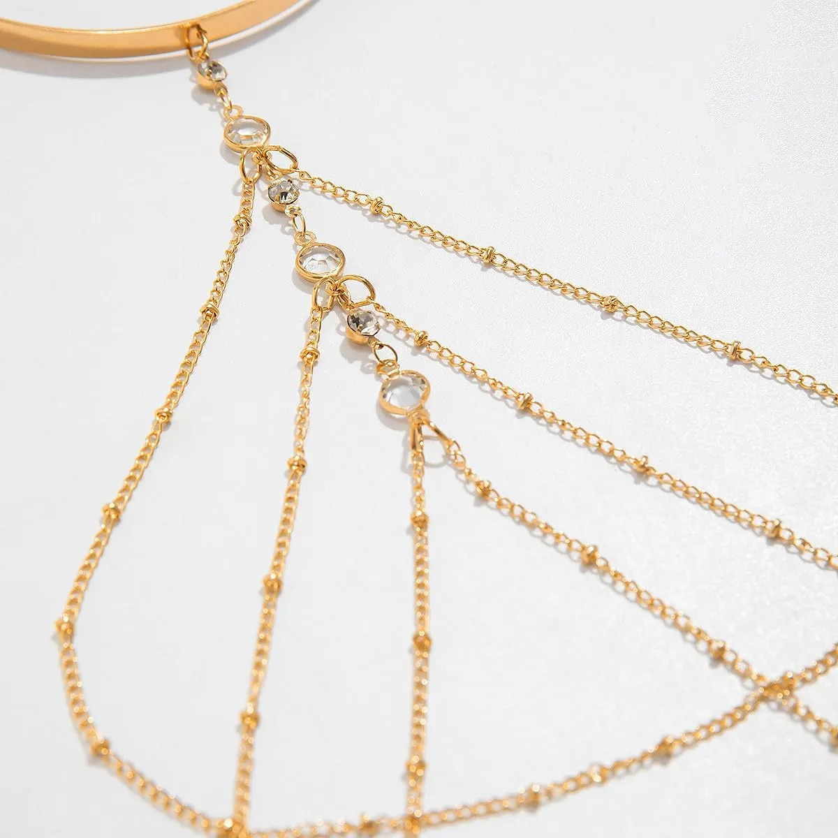Punk Multi-layered Tassel Chain Upper Arm Cuff Bohemian Star Shell Disc Flower Pendant Armlet Bangle Bracelet Adjustable Open Cuff Armband Beach Wedding Prom Party Arm Accessories for Women