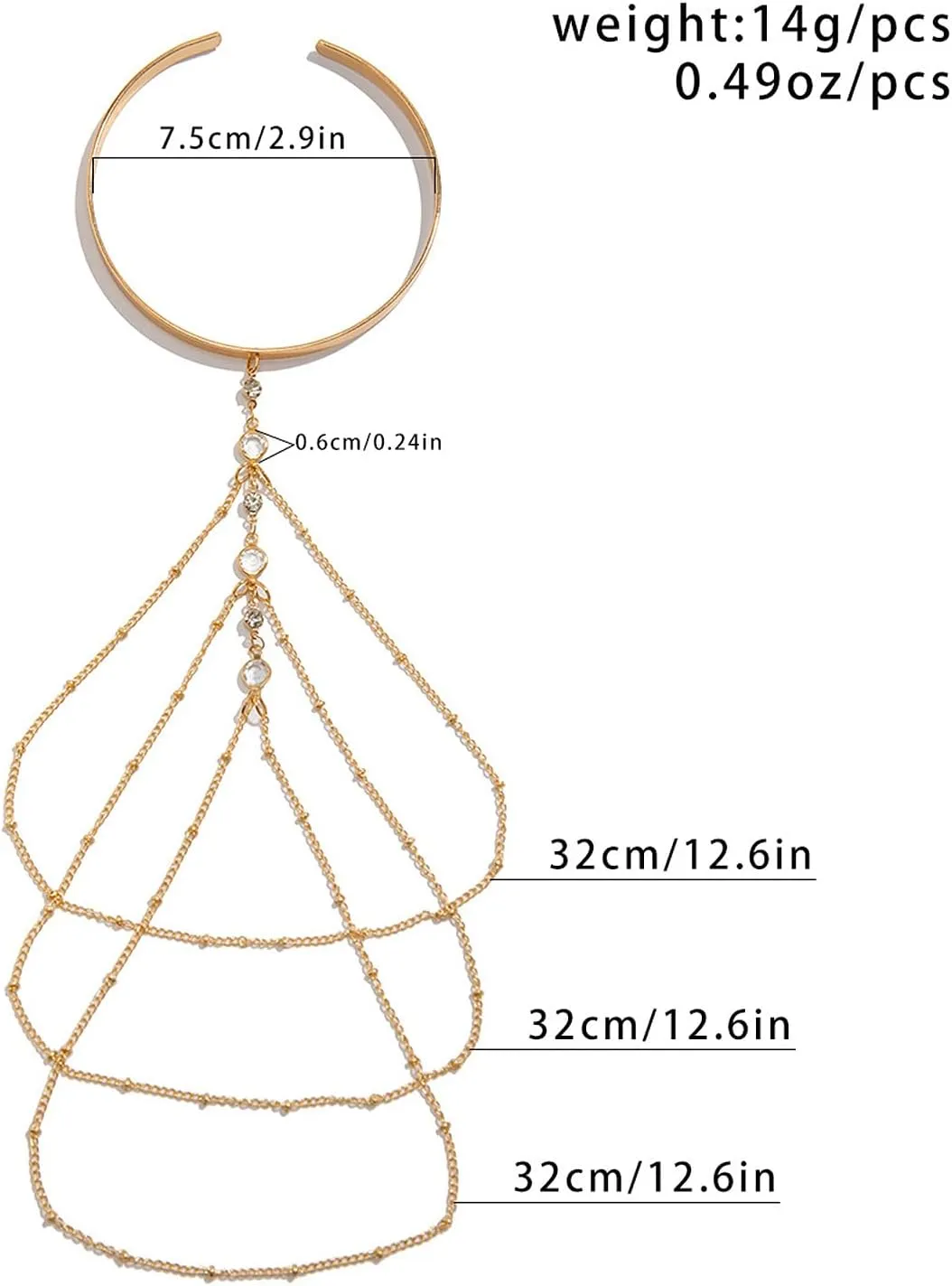Punk Multi-layered Tassel Chain Upper Arm Cuff Bohemian Star Shell Disc Flower Pendant Armlet Bangle Bracelet Adjustable Open Cuff Armband Beach Wedding Prom Party Arm Accessories for Women
