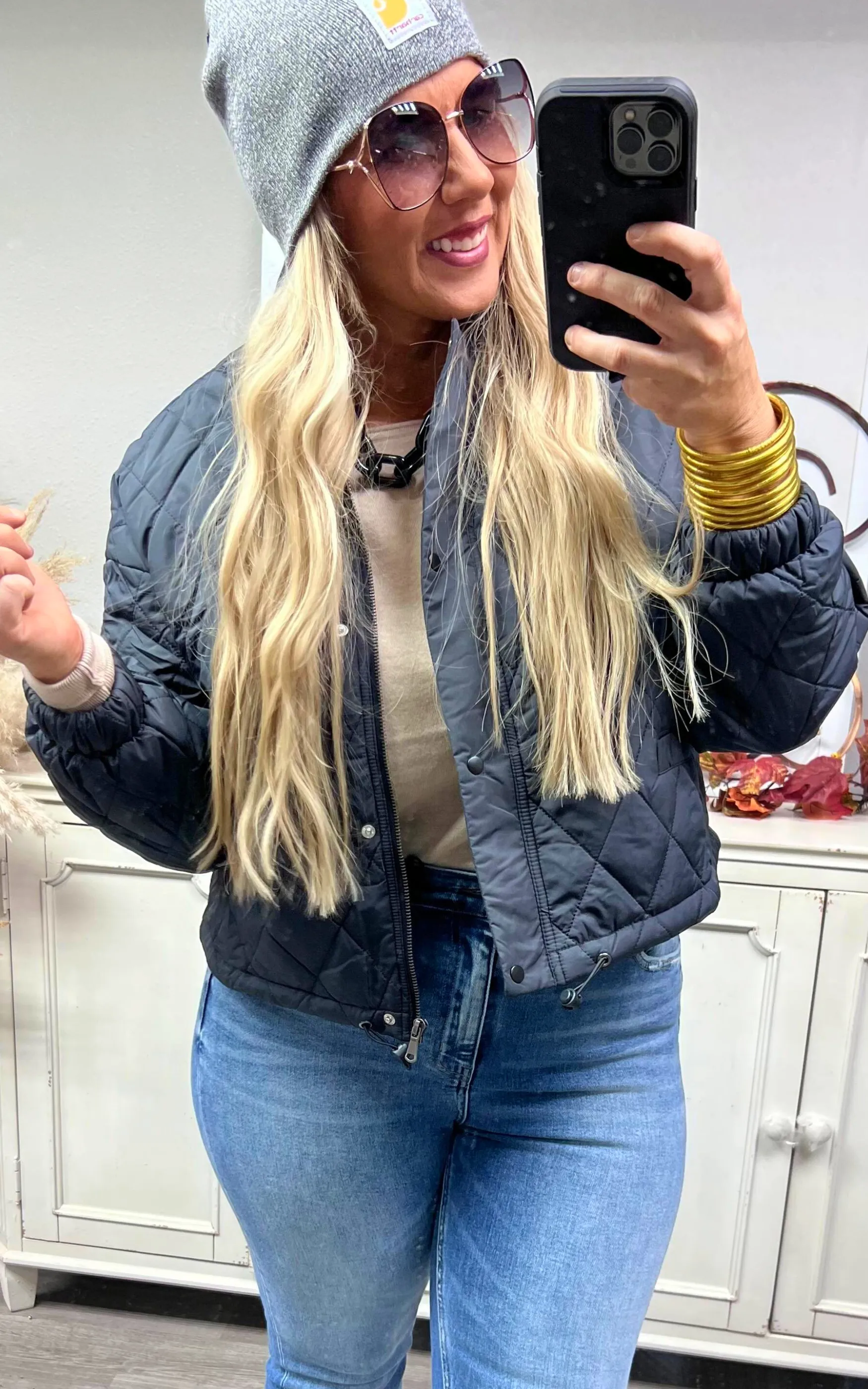 Quilted Woven Jacket - Final Sale