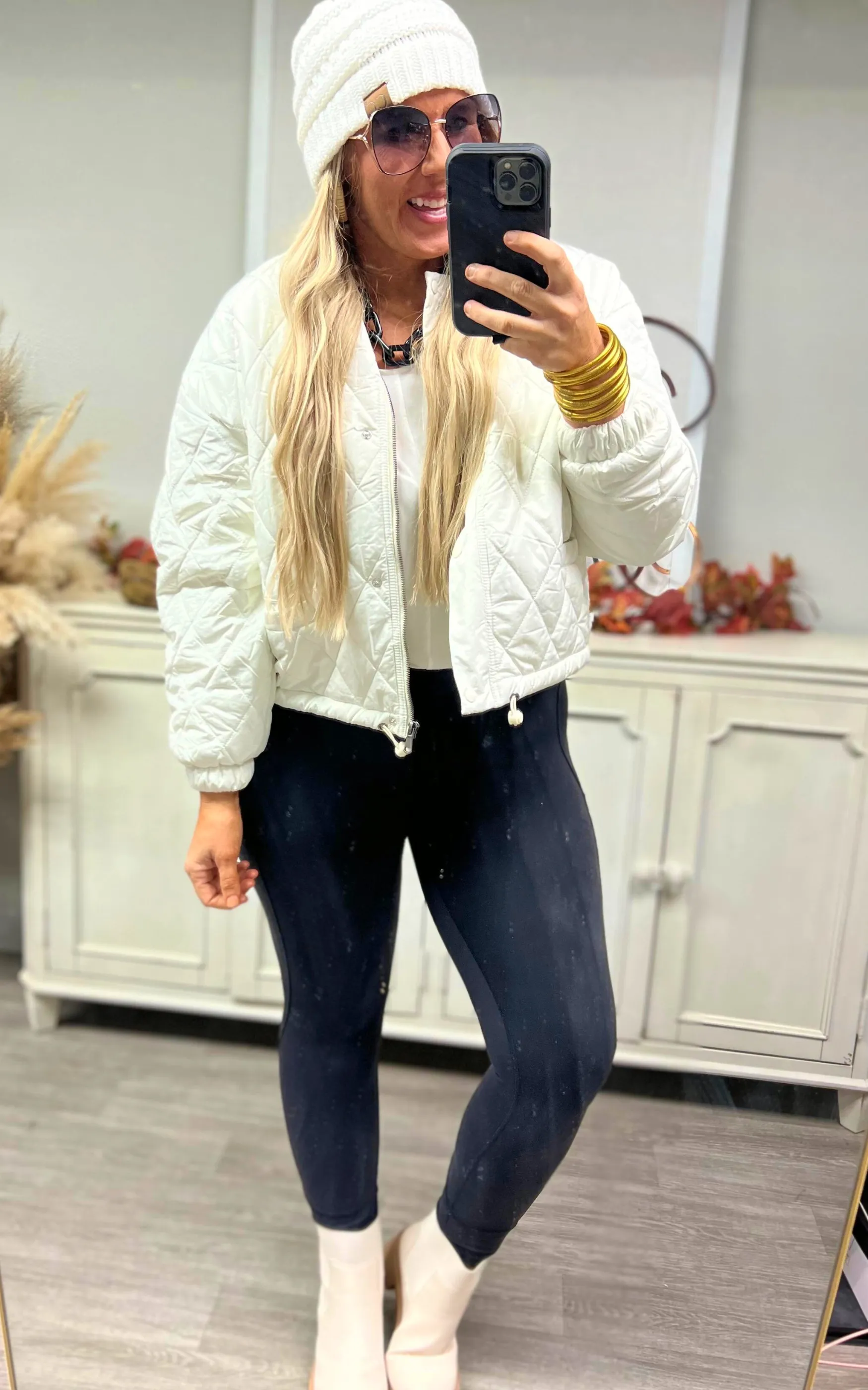 Quilted Woven Jacket - Final Sale