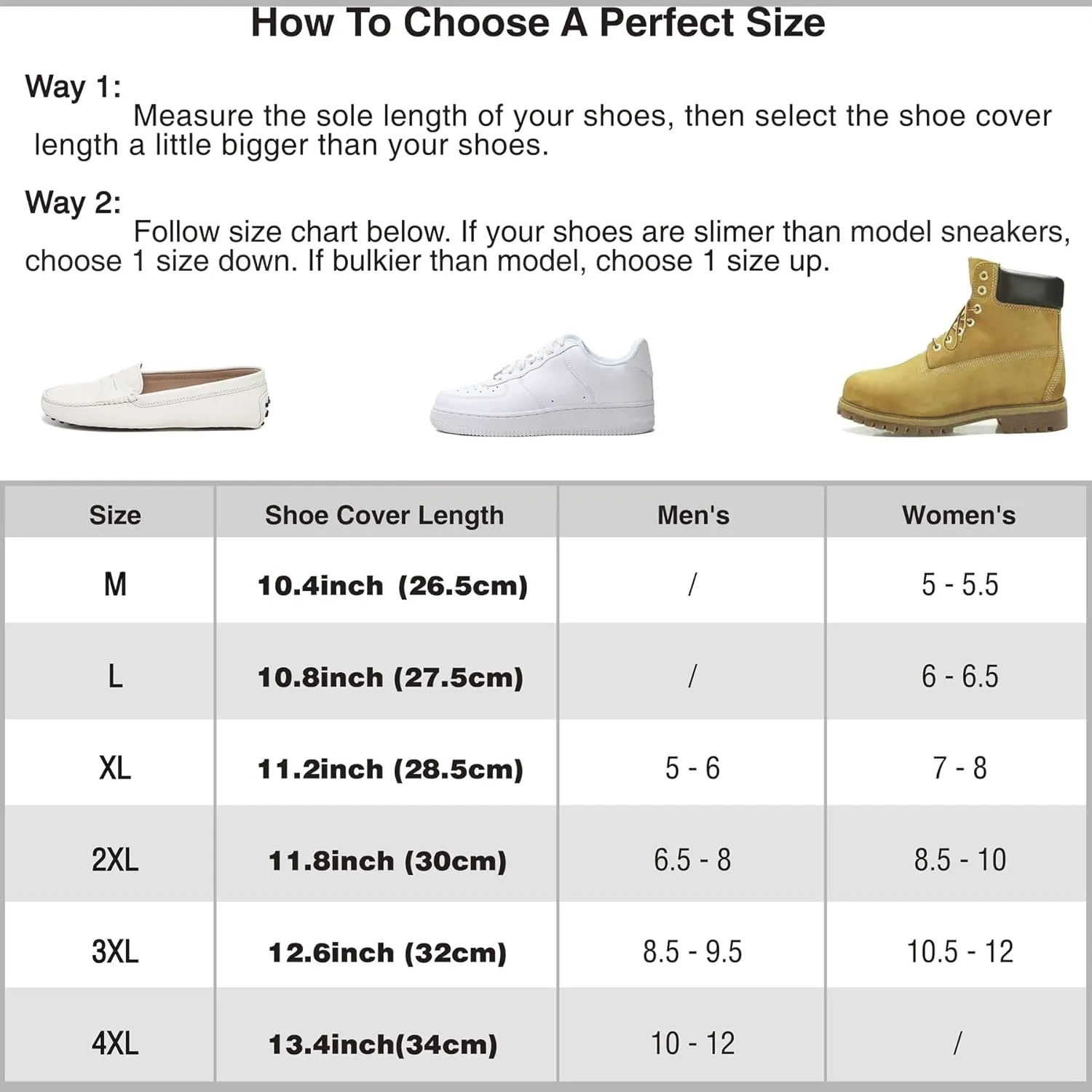 Rain Boot Waterproof Shoes Cover Women Men Kids Reusable Rubber Sole