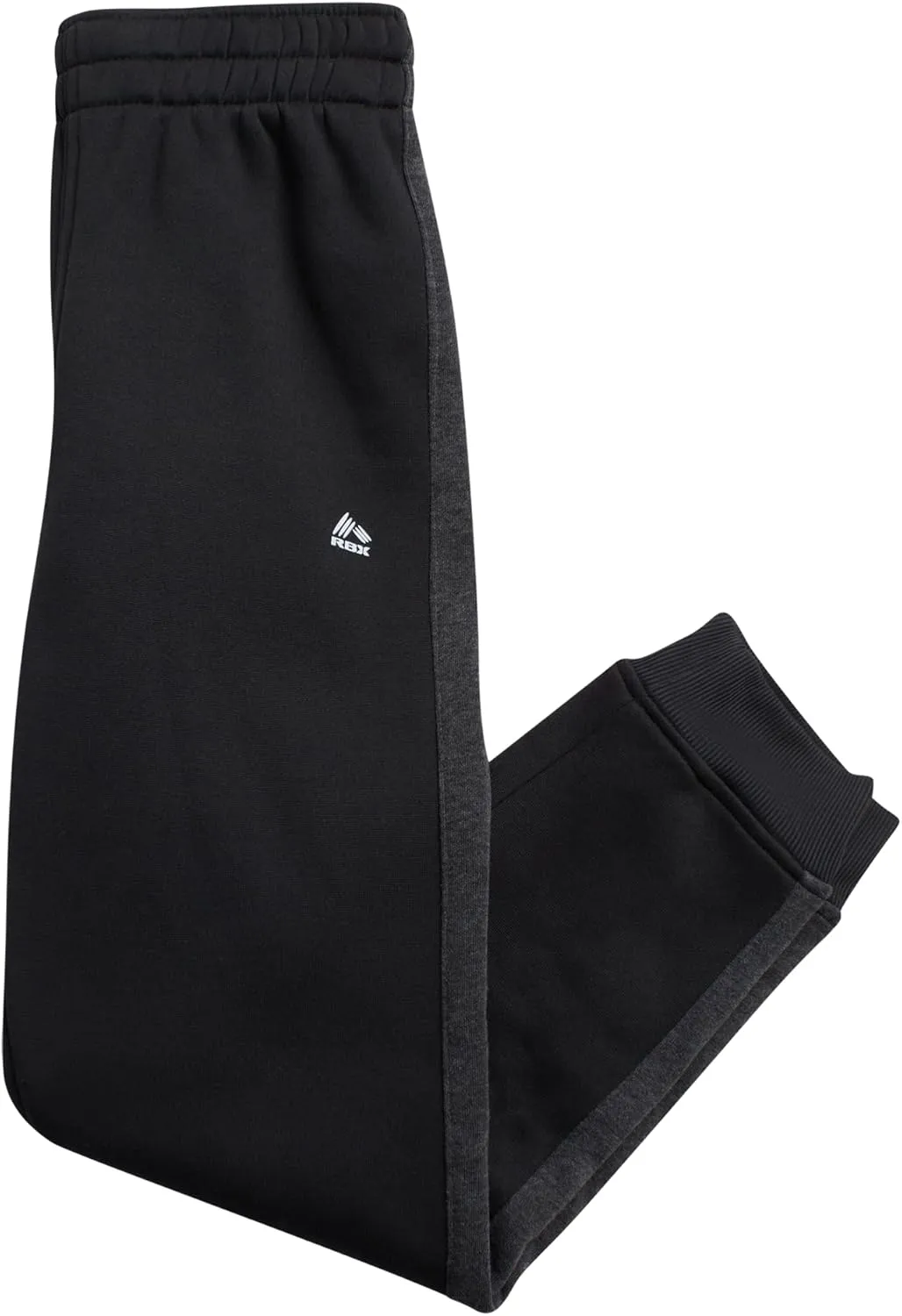 RBX Boys' Active Jogger Set - 3 Piece Performance Fleece Sweatshirt, Jogger Sweatpants, T-Shirt - Activewear for Boys (2T-12)