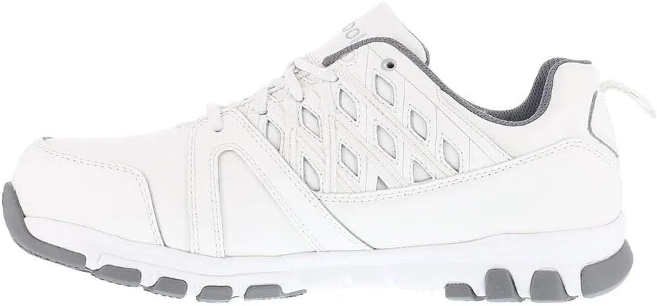 Reebok Work Women's RB434 Sublite Cushion Work Safety Toe Athletic Steel Oxford Shoe White