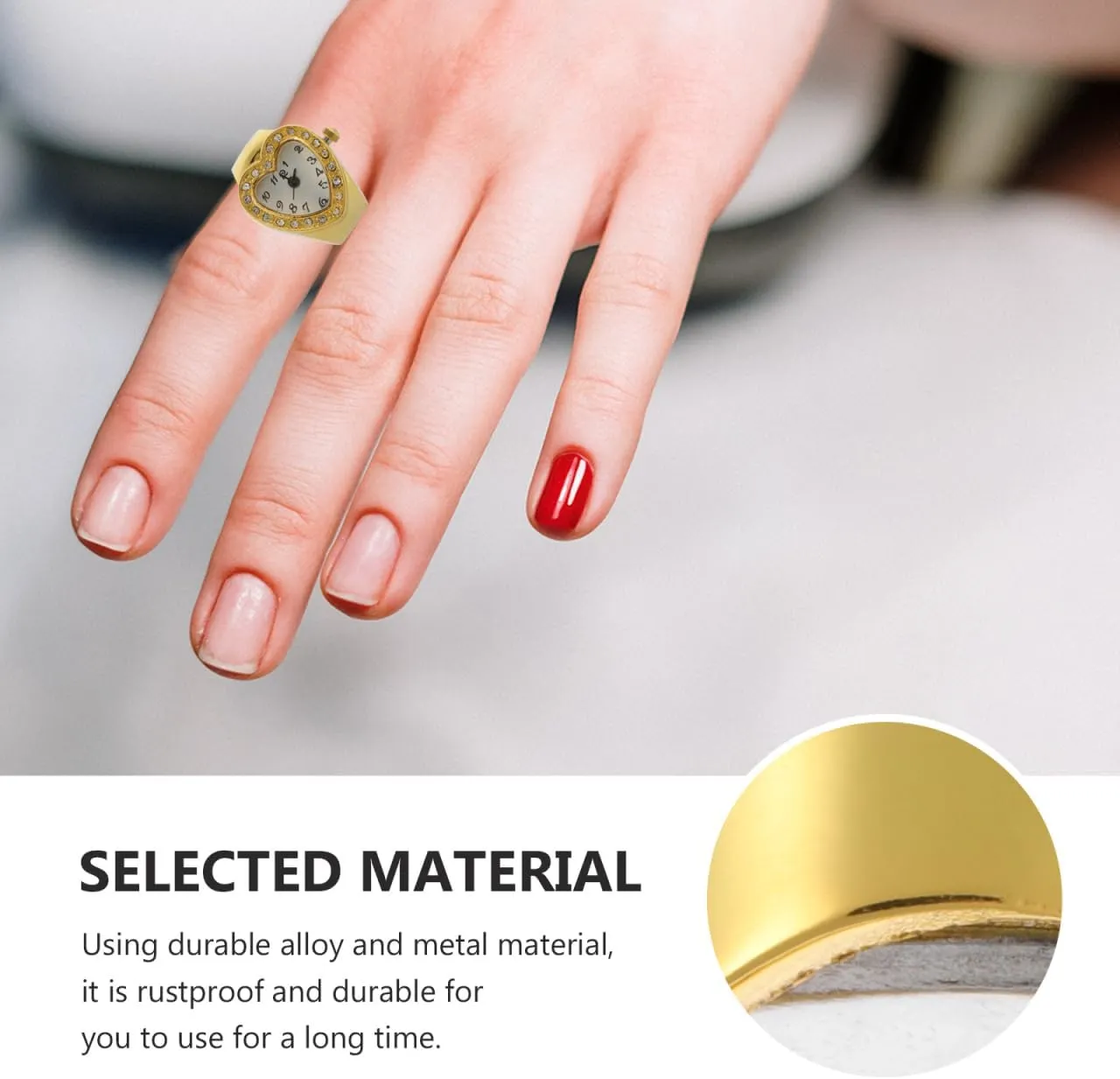 Ring Watch Movement - Finger Watch for Women & Men