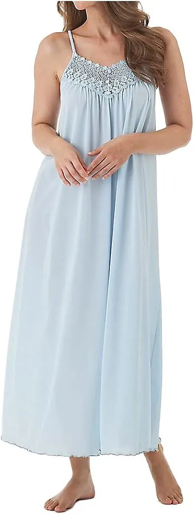 Shadowline Women's Beloved 53 Inch Braided Spaghetti Strap Long Gown