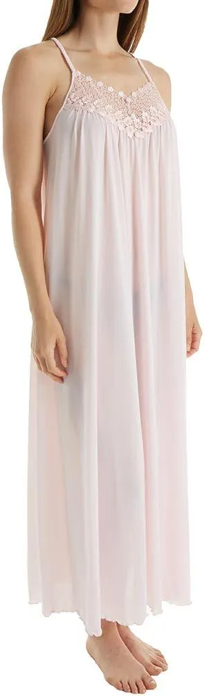 Shadowline Women's Beloved 53 Inch Braided Spaghetti Strap Long Gown