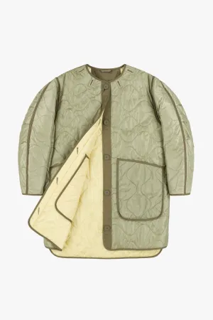 Signature Quilt Jacket - Pale Sage / Pale Yellow