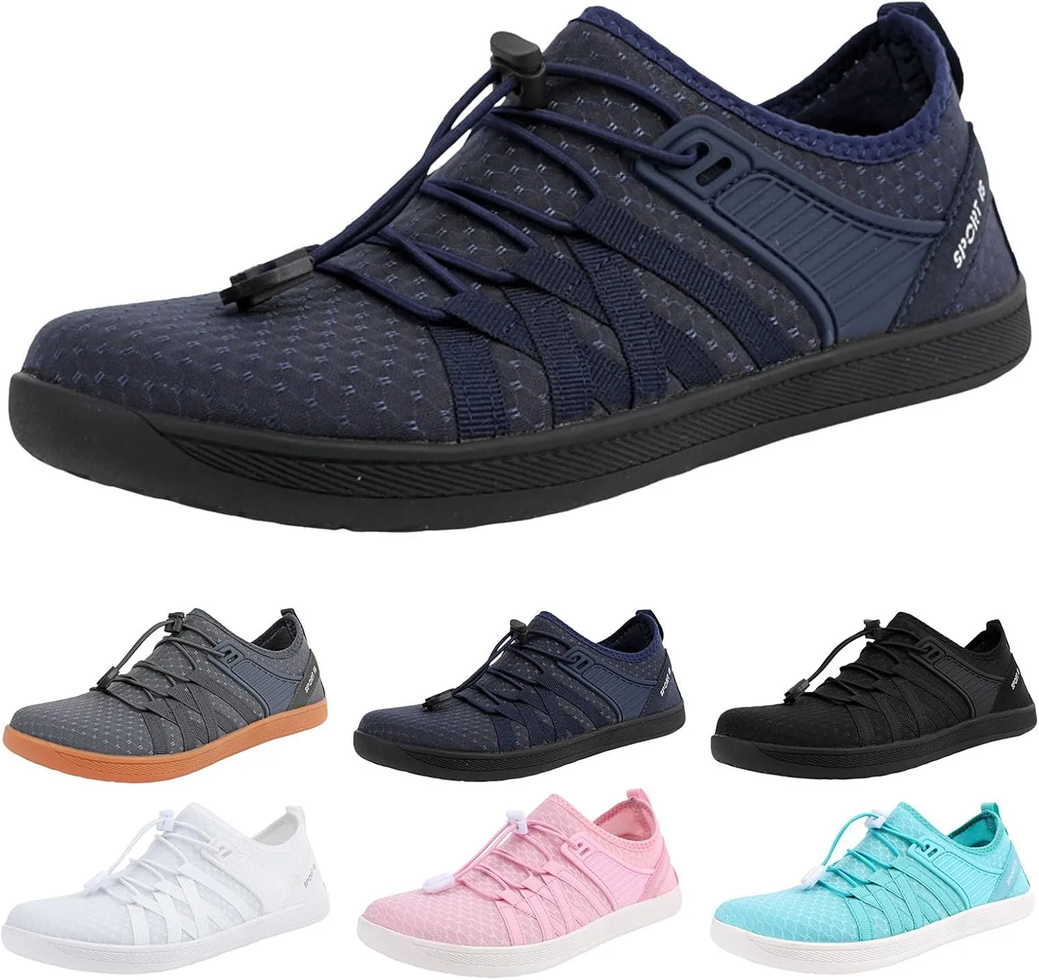 Slip on Walking Shoes for Women Comfy Knitted Non Slip Vintage Wide Running Shoes Breathable Gym Workout Shoes Fashion Lace Up Sneakers