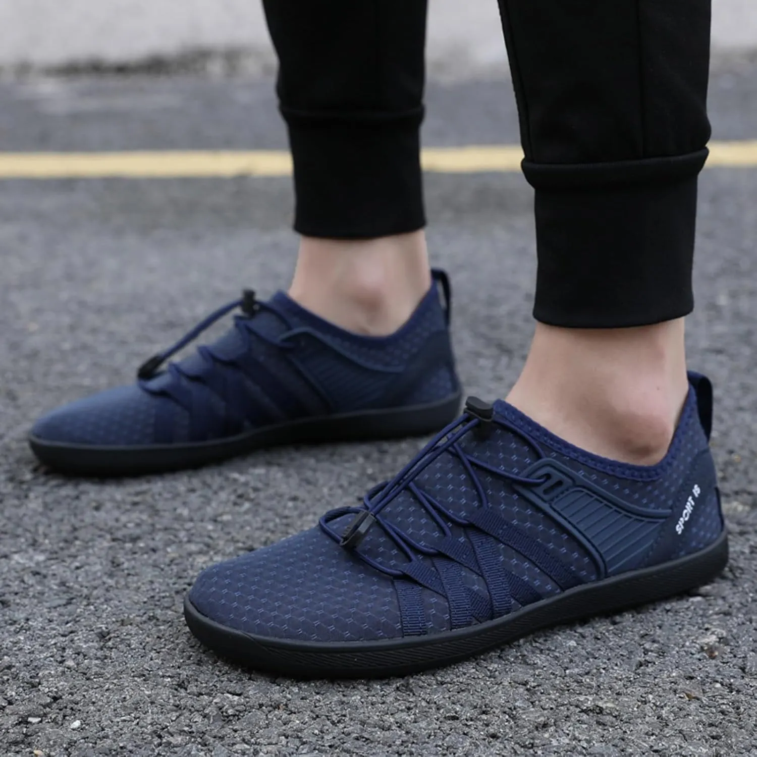 Slip on Walking Shoes for Women Comfy Knitted Non Slip Vintage Wide Running Shoes Breathable Gym Workout Shoes Fashion Lace Up Sneakers