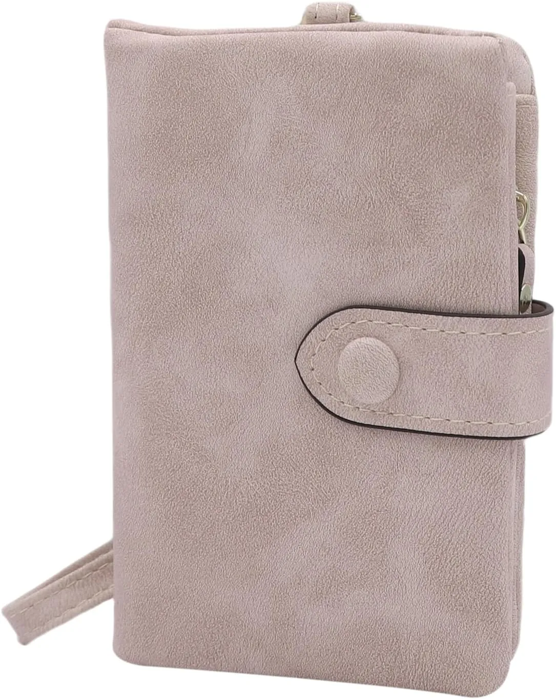 Small Leather Wallet for Women's Bifold Wallet Ladies Wristlet with Card Slots Bifold Short Wallet Zipper Coin Purse