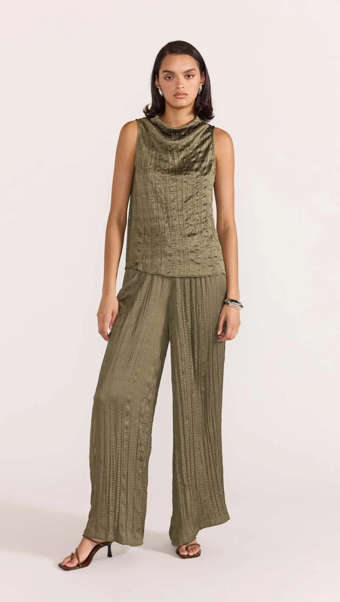 STAPLE THE LABEL THALIA TOP KHAKI