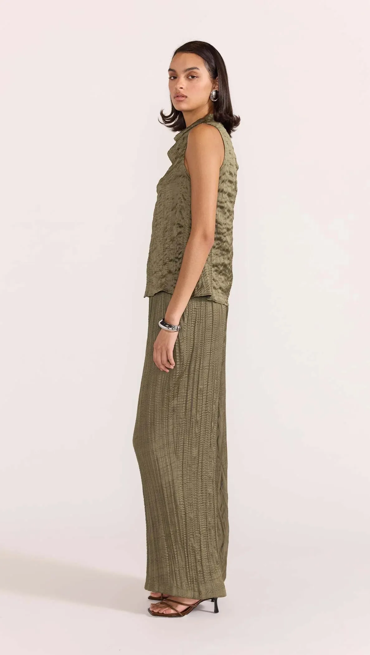STAPLE THE LABEL THALIA TOP KHAKI