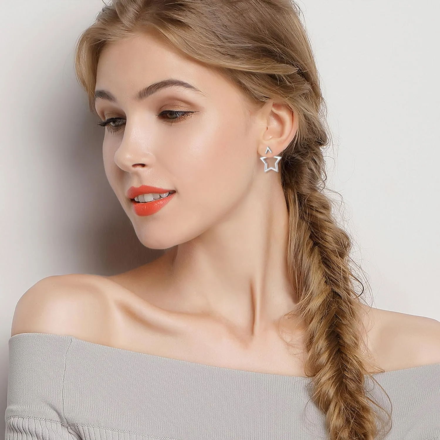 Sterling Silver Earrings for Women Hypoallergenic Stud Earrings for Girls Cute Lightweight Earrings Simple Earrings for Teen Gril Gifts Trendy Stuff