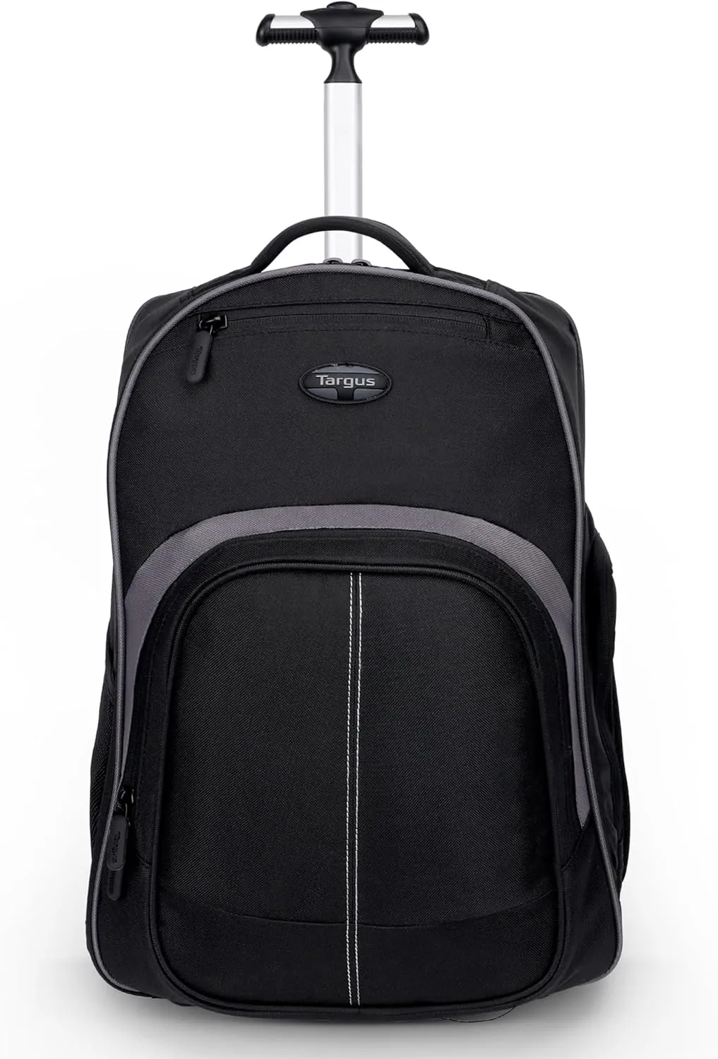 Targus 16 Inch Compact Rolling Backpack, Black - Wheeled Travel Bag with Removable Protective Laptop Sleeve, Fits Laptops Up to 16 and MacBook Pros up to 17 (TSB750US)