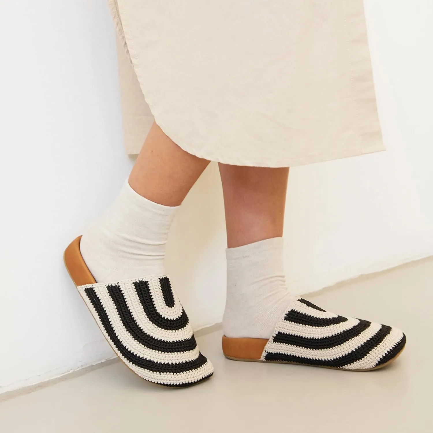 The Sak Bolinas Clog in Crochet and Leather, Slip On Entry