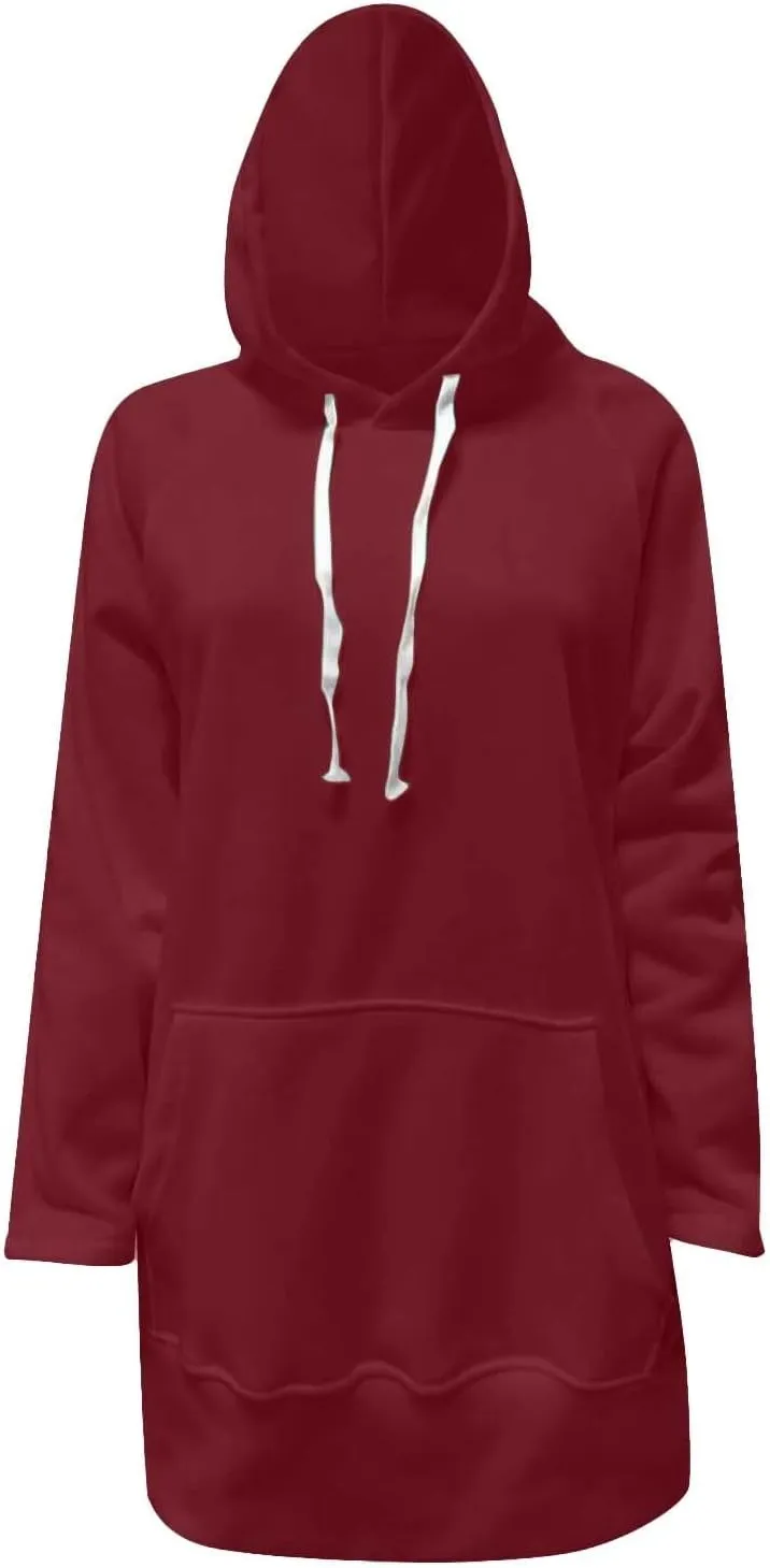 The Warmy Oversized Hoodie Dress for Womens Hoodies Pullover Long Sleeve Hoodies with Pocket