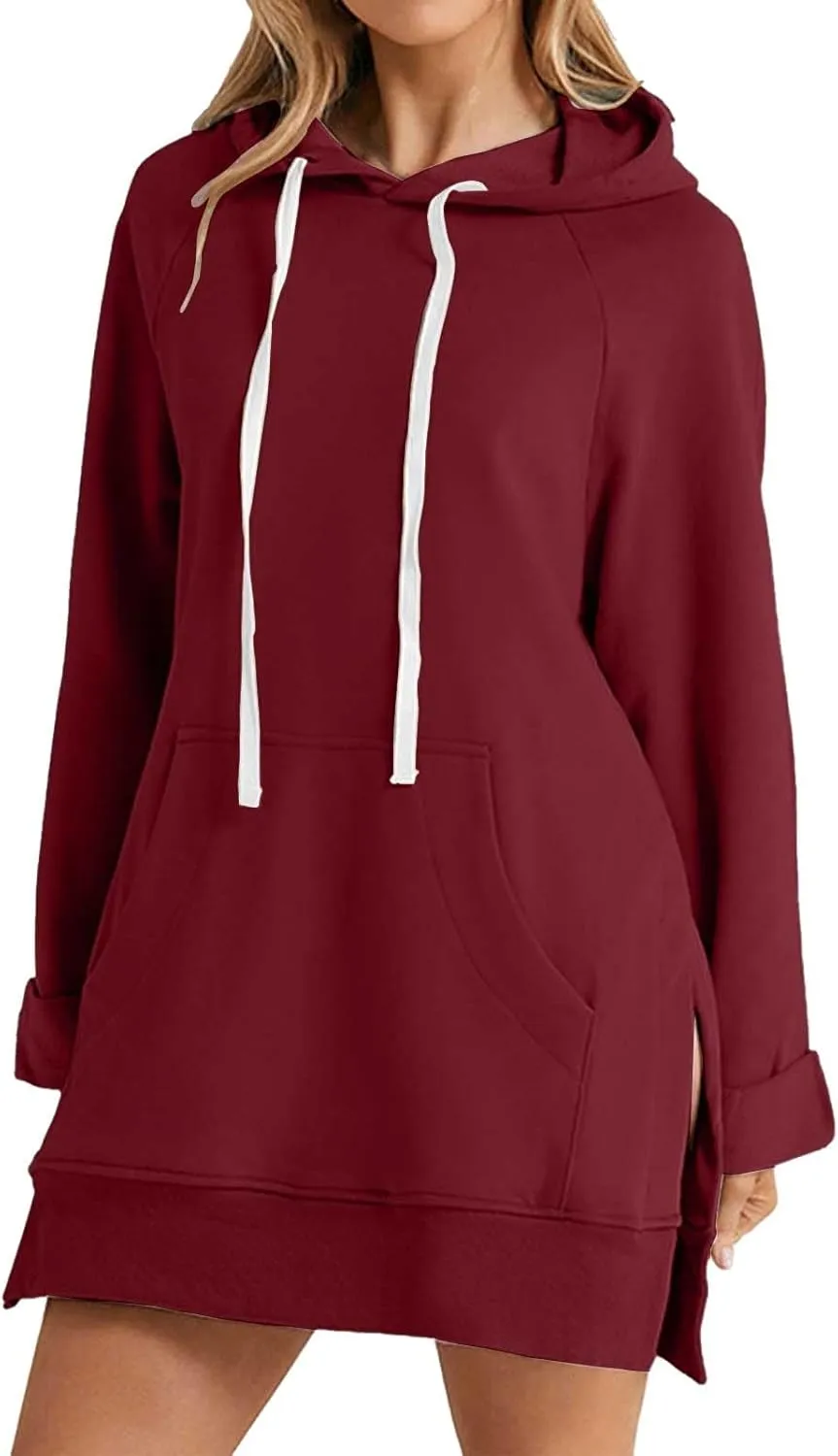 The Warmy Oversized Hoodie Dress for Womens Hoodies Pullover Long Sleeve Hoodies with Pocket