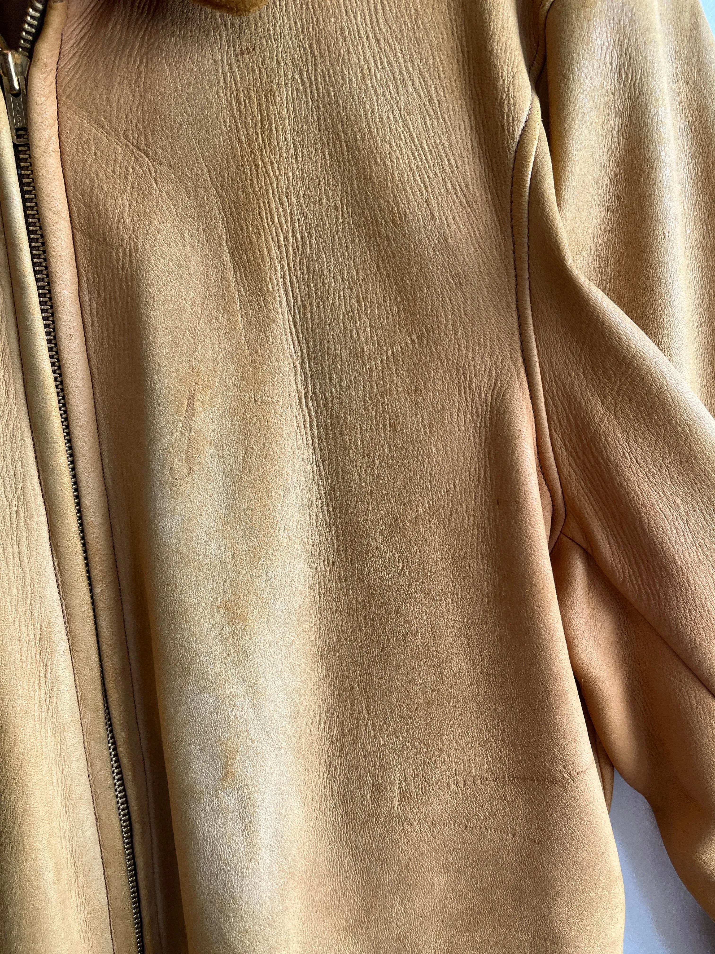 Vintage 1940/50s Two-Tone Buckskin Suede Jacket
