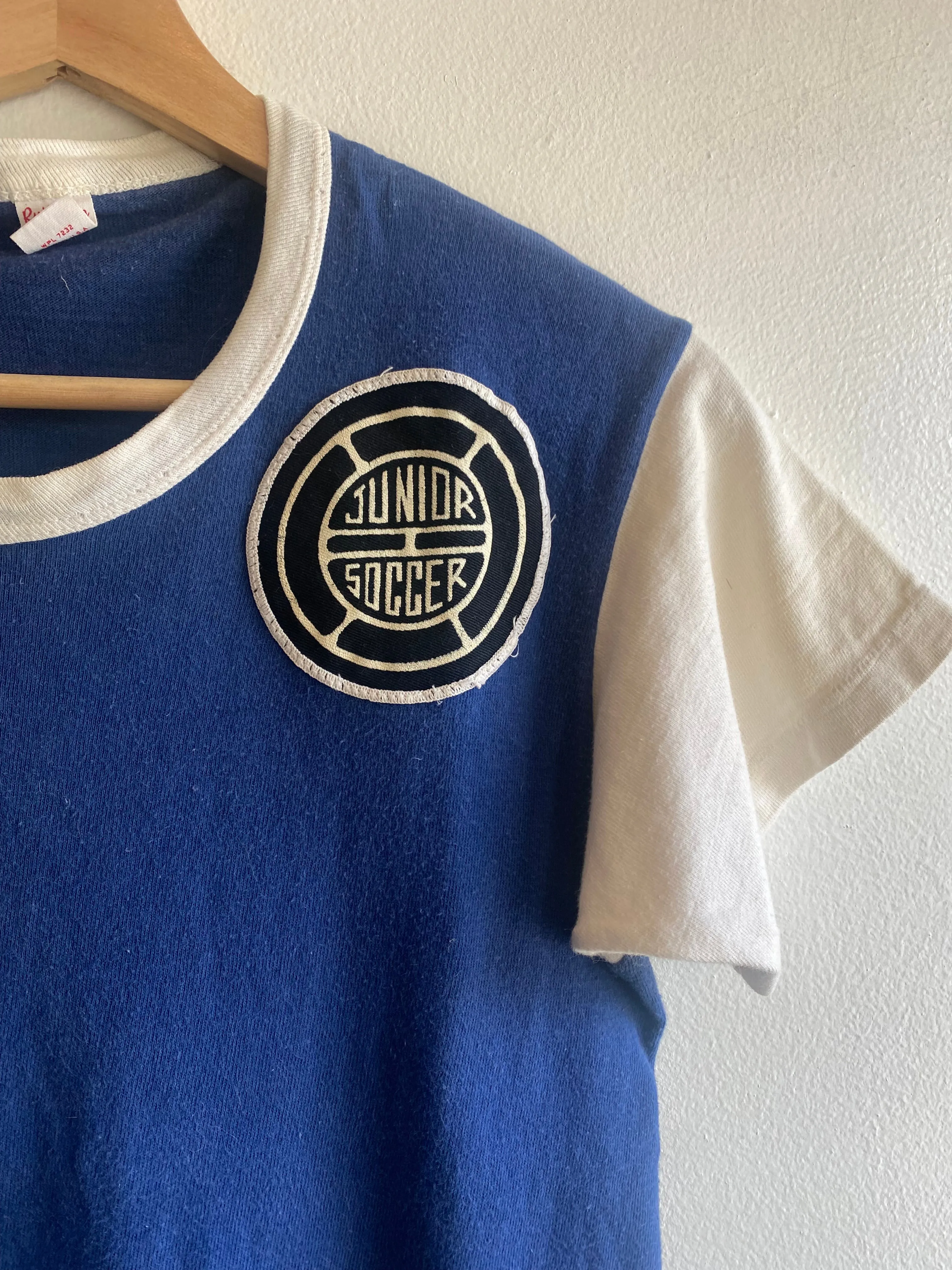 Vintage 1960s Junior Soccer Two-Tone Jersey T-Shirt