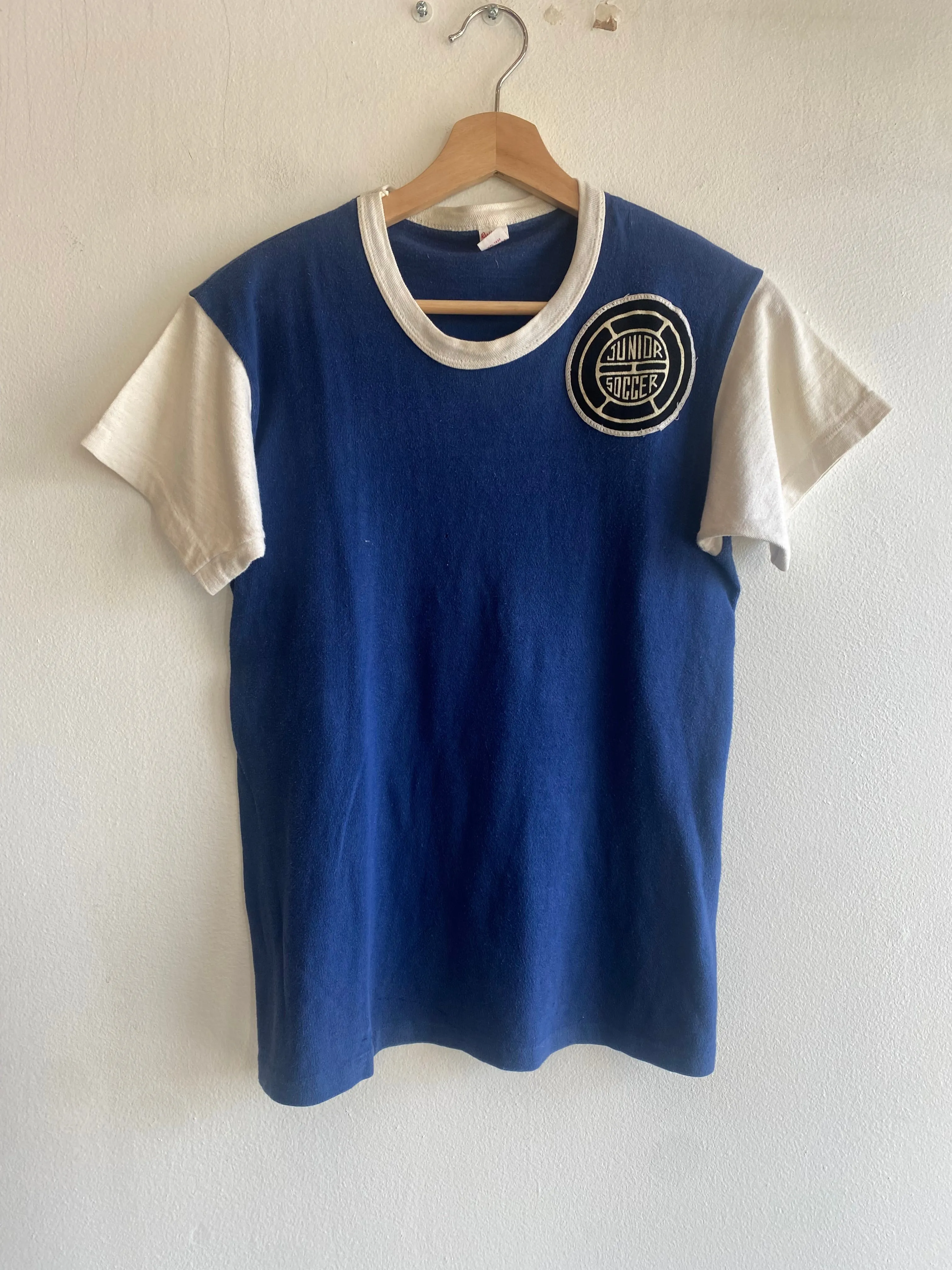 Vintage 1960s Junior Soccer Two-Tone Jersey T-Shirt