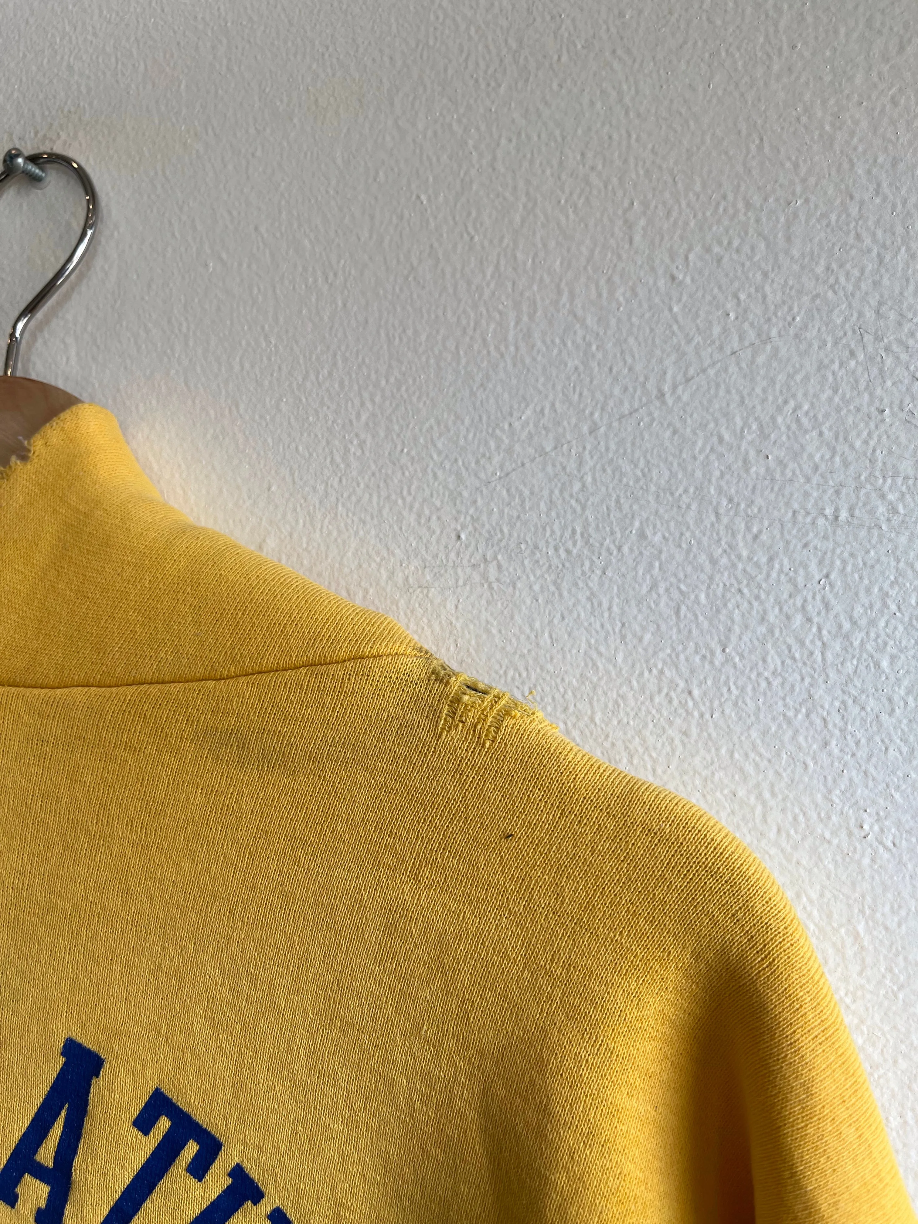 Vintage 1970s Russel Central Catholic Track Hooded Sweatshirt