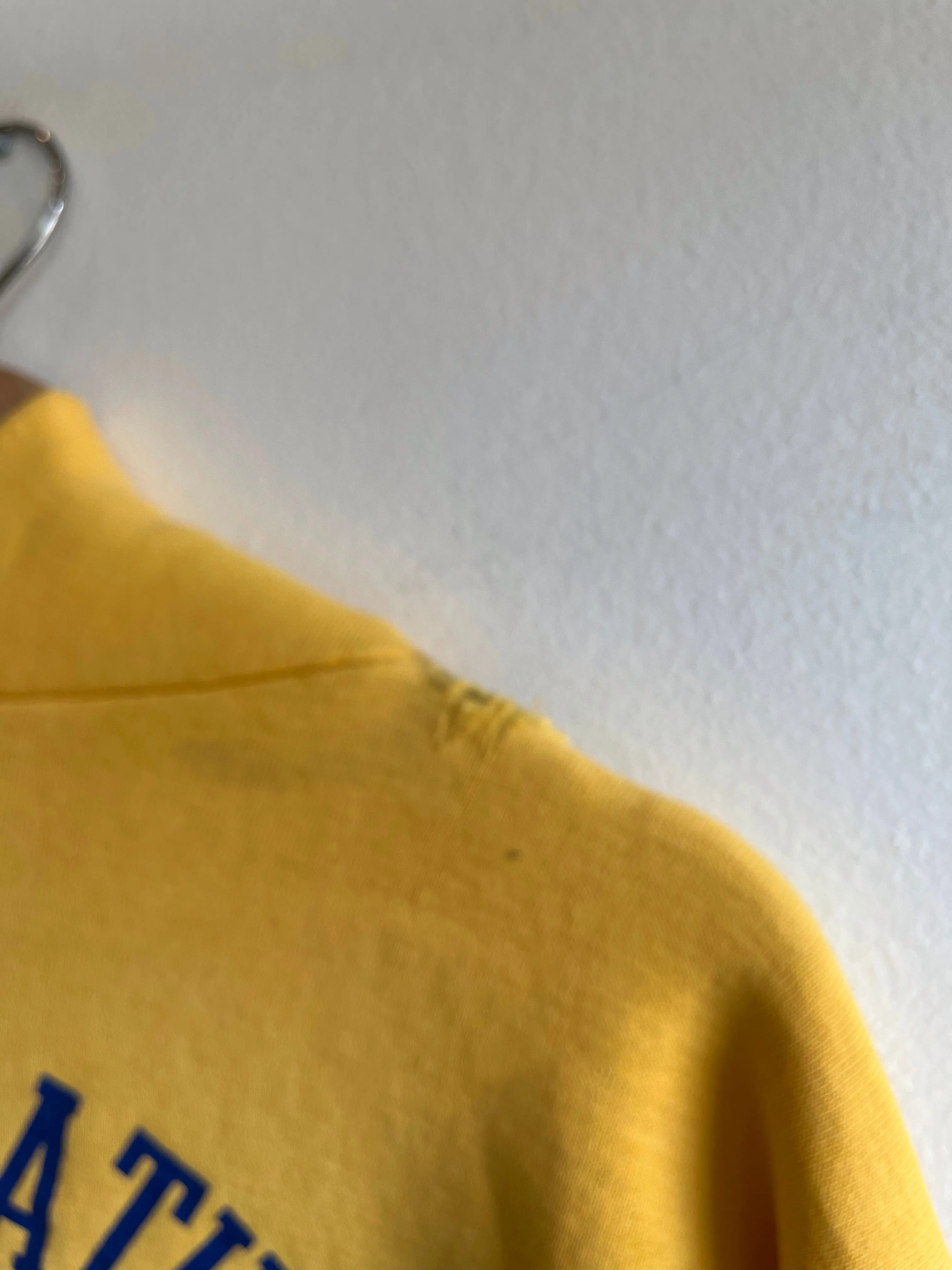 Vintage 1970s Russel Central Catholic Track Hooded Sweatshirt