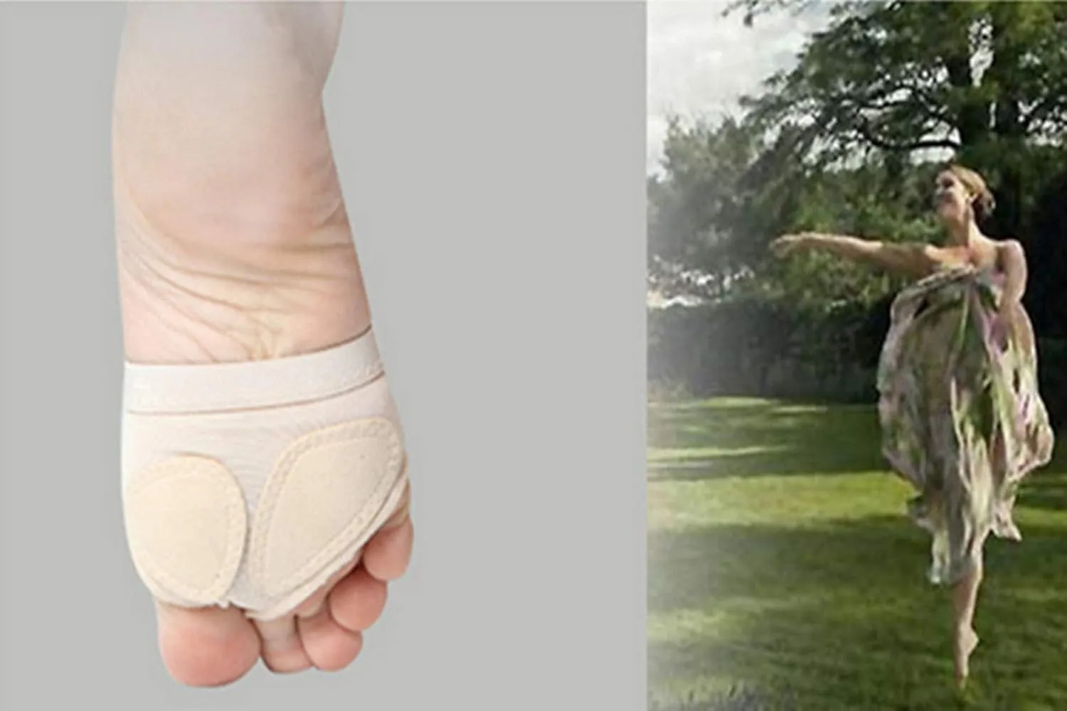 Women's Girls Half Sole Dance Shoes Lyrical Bare Foot Thong Dance PAW Shoes Ballet Shoes Fitness