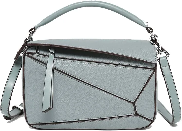 Women's Patchwork Handbags Geometry Bag Large capacity One Shoulder Bags adjustable satchel bag Zipper Purses