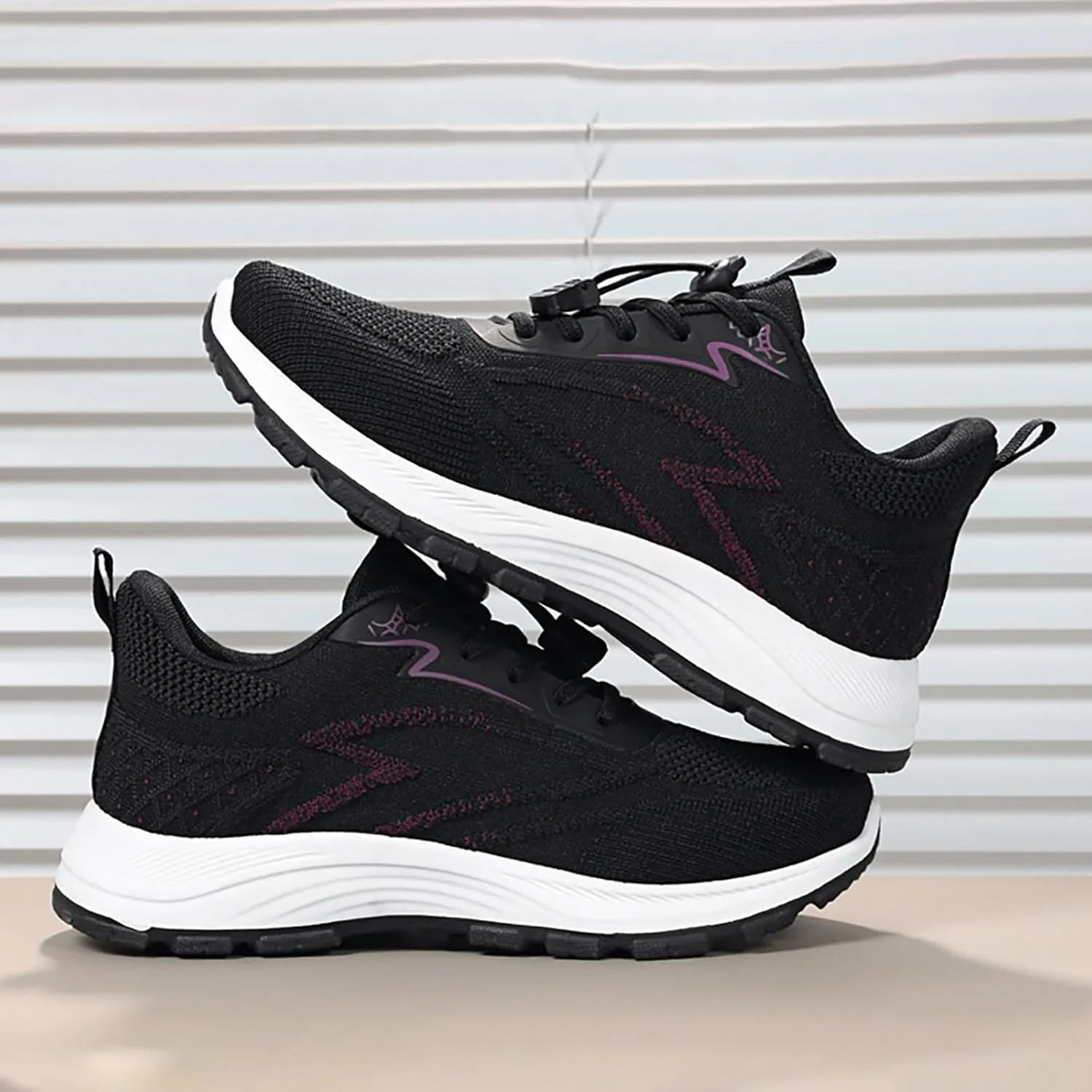 Women's Slip on Walking Shoes Comfy Knitted Non Slip Comfortable Running Shoes Breathable Mesh Sports Workout Tennis Shoes Lightweight Fashion Sneakers