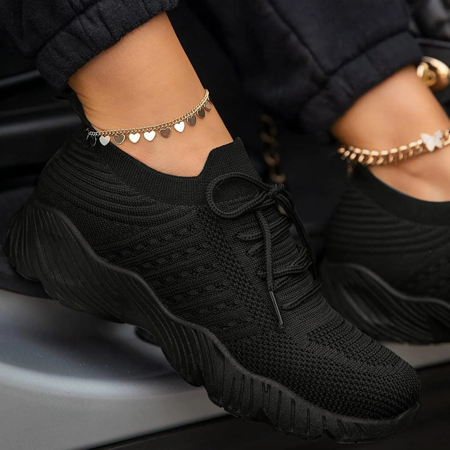 Womens Sneakers Running Tennis Shoes Lightweight Walking Shoes Arch Support Slip On Shoes Casual Workout Shoes