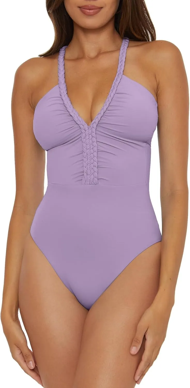 Women's Standard Lake Side Braided Maillot One Piece Swimsuit, Bathing Suits